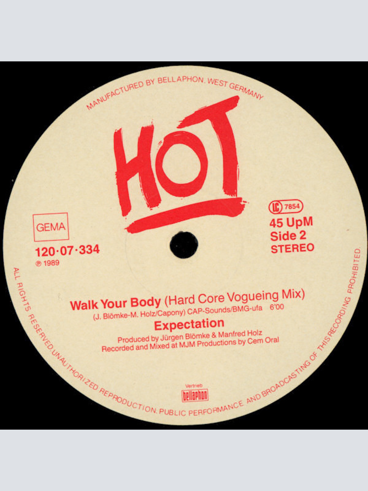 Vinyl / Expectation - Walk Your Body