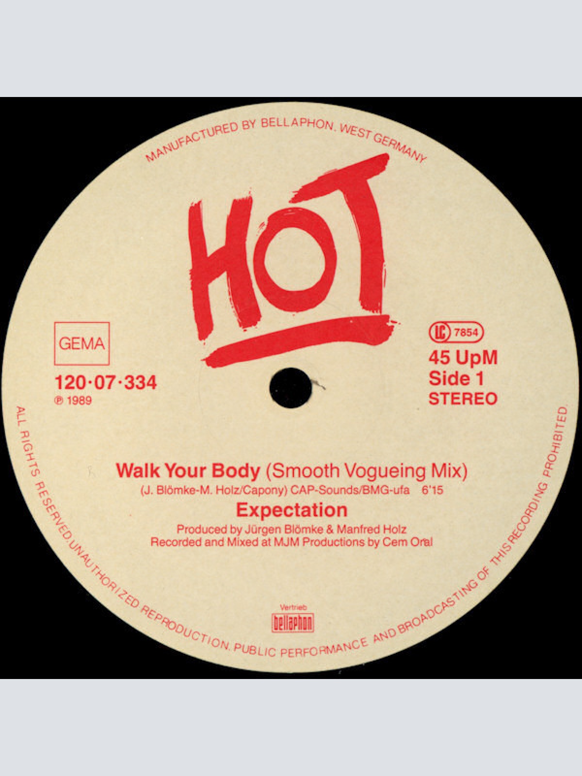 Vinyl / Expectation - Walk Your Body