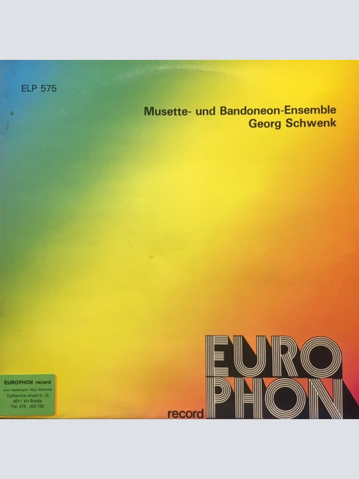 Vinyl / Musette-Ensemble Georg Schwenk* / Bandeon-Ensemble Georg Schwenk* - Musette- Und Bandeon-Ensemble Georg Schwenk