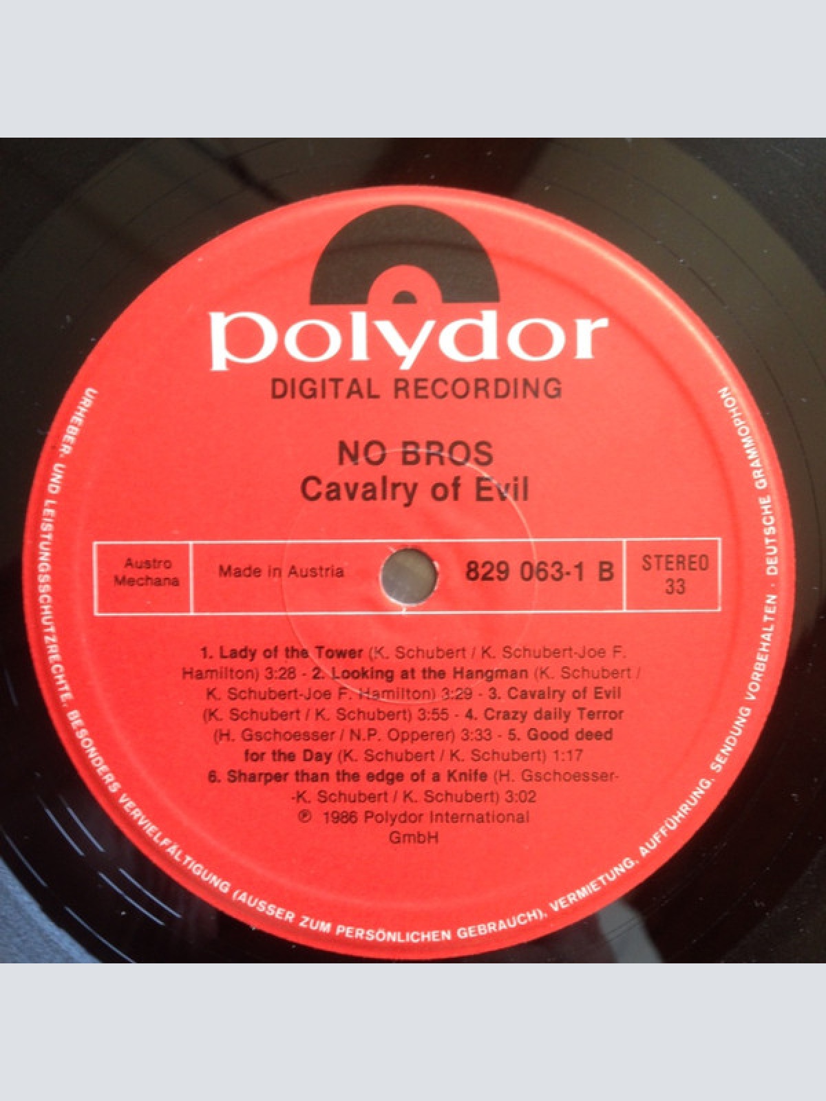 Vinyl / No Bros - Cavalry Of Evil