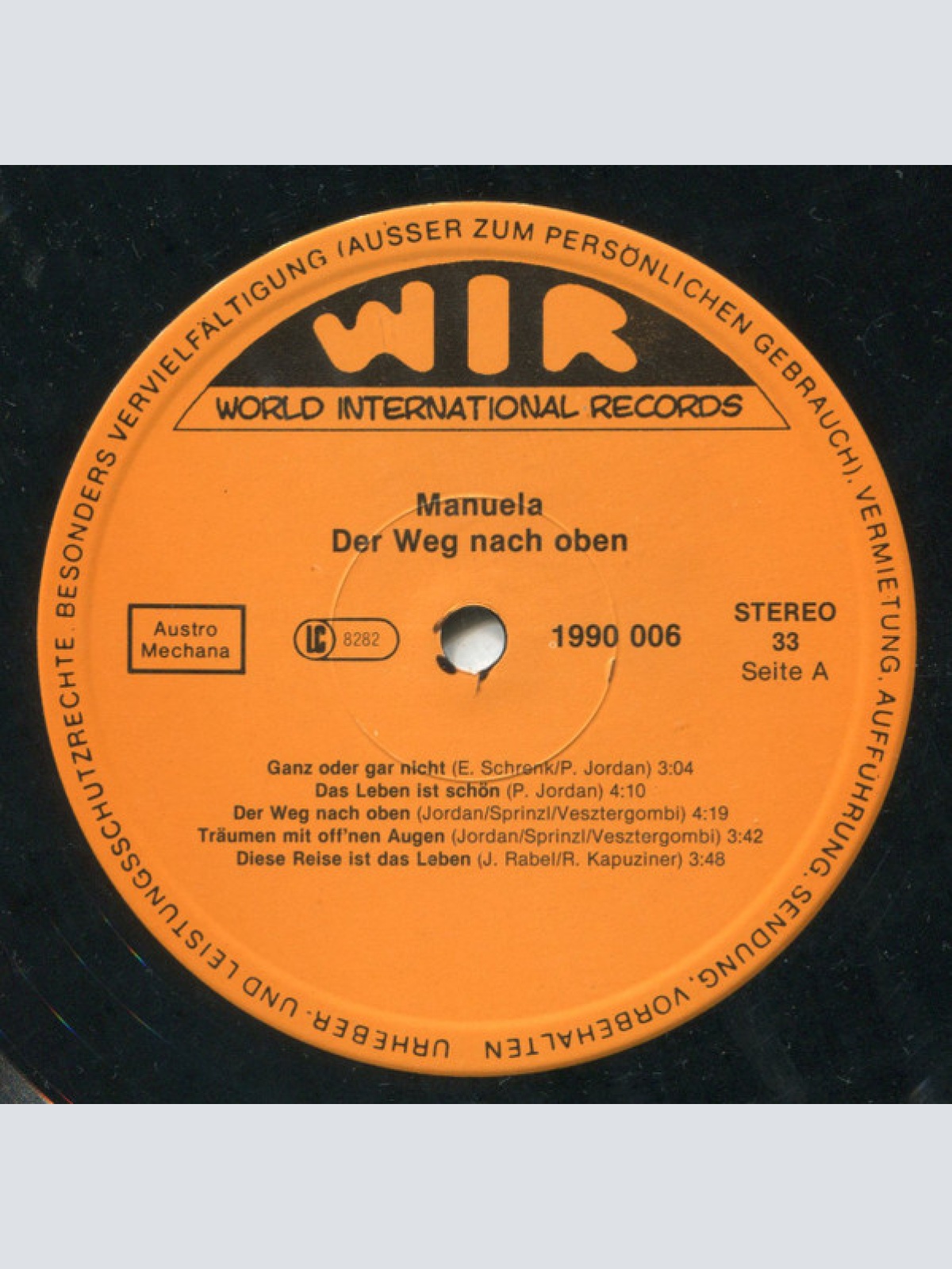 Vinyl / Manuela (16) - Der Weg Nach Oben