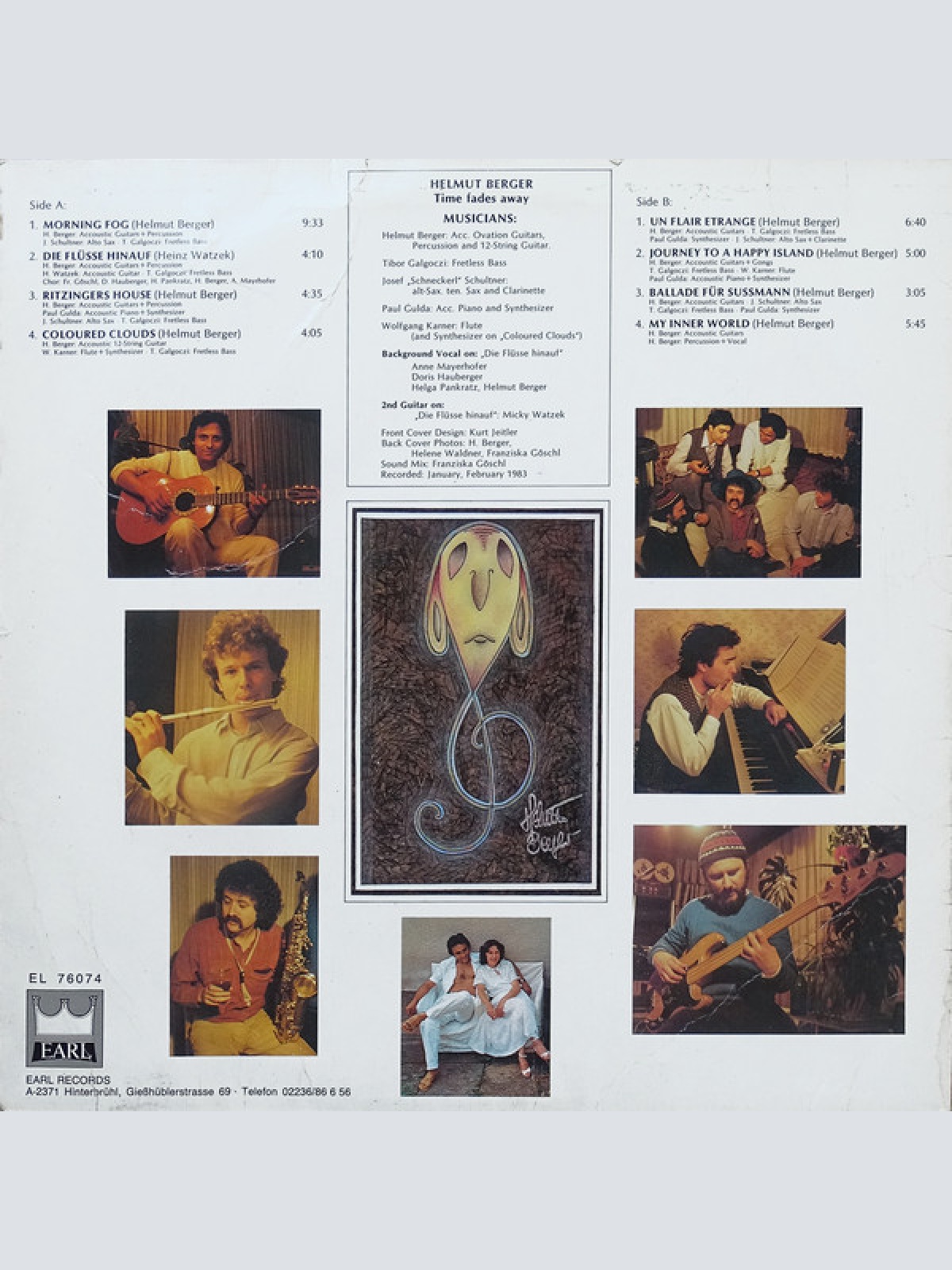 Vinyl / Helmut Berger, Time Fades Away Featuring: Paul Gulda - Un Flair Etrange