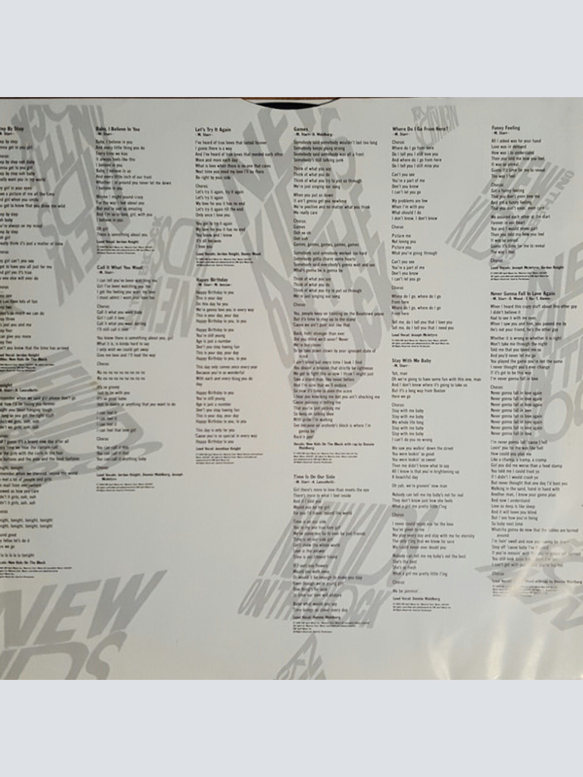 Vinyl / New Kids On The Block - Step By Step