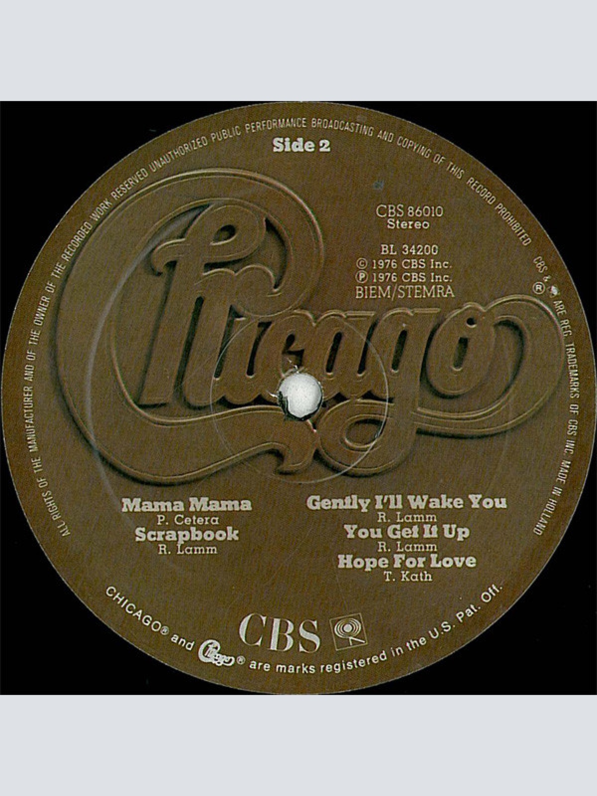 Vinyl / Chicago (2) - Chicago X