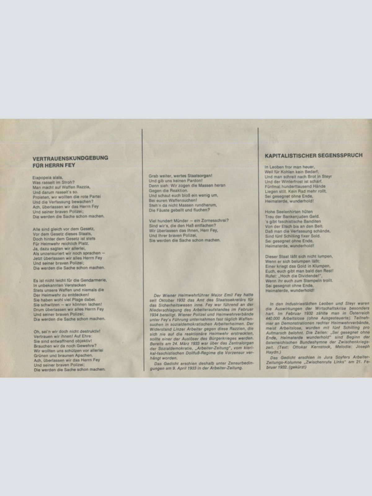 Vinyl / Jura Soyfer / Schmetterlinge - Verdrängte Jahre