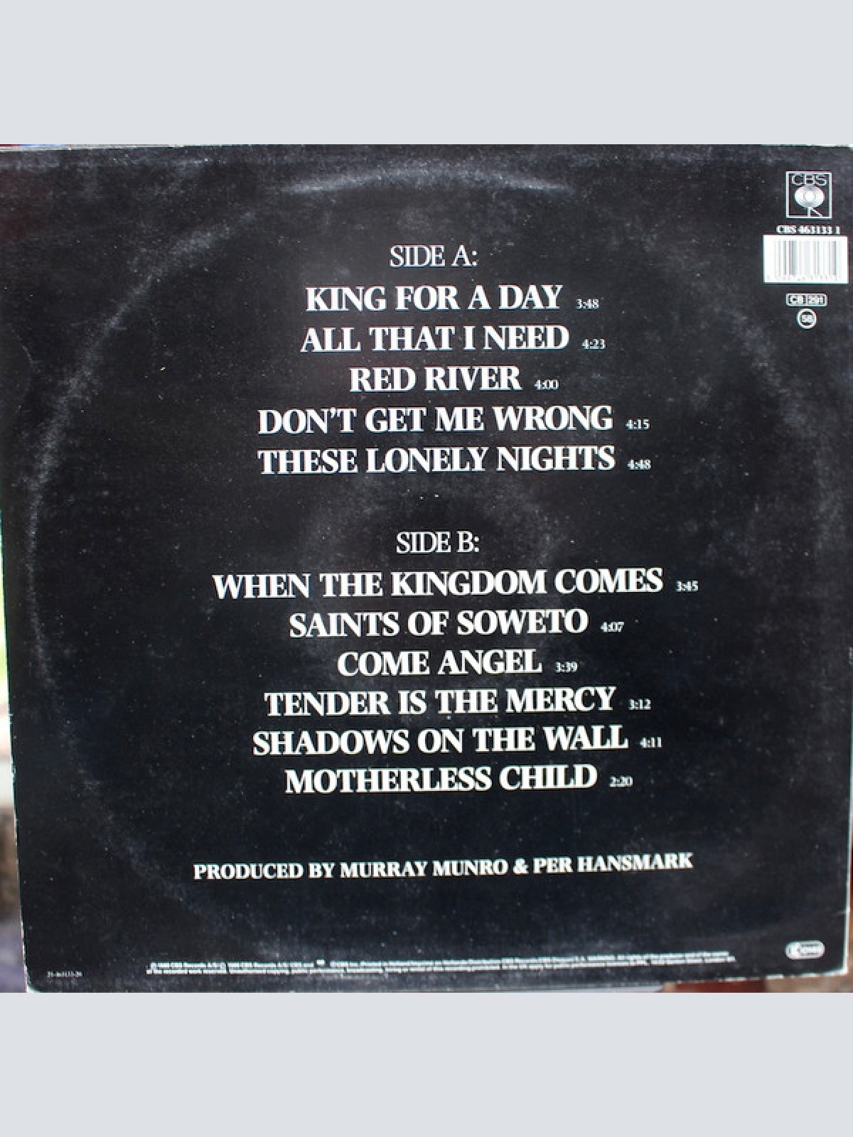 Vinyl / Tomboy (3) - Shadows On The Wall