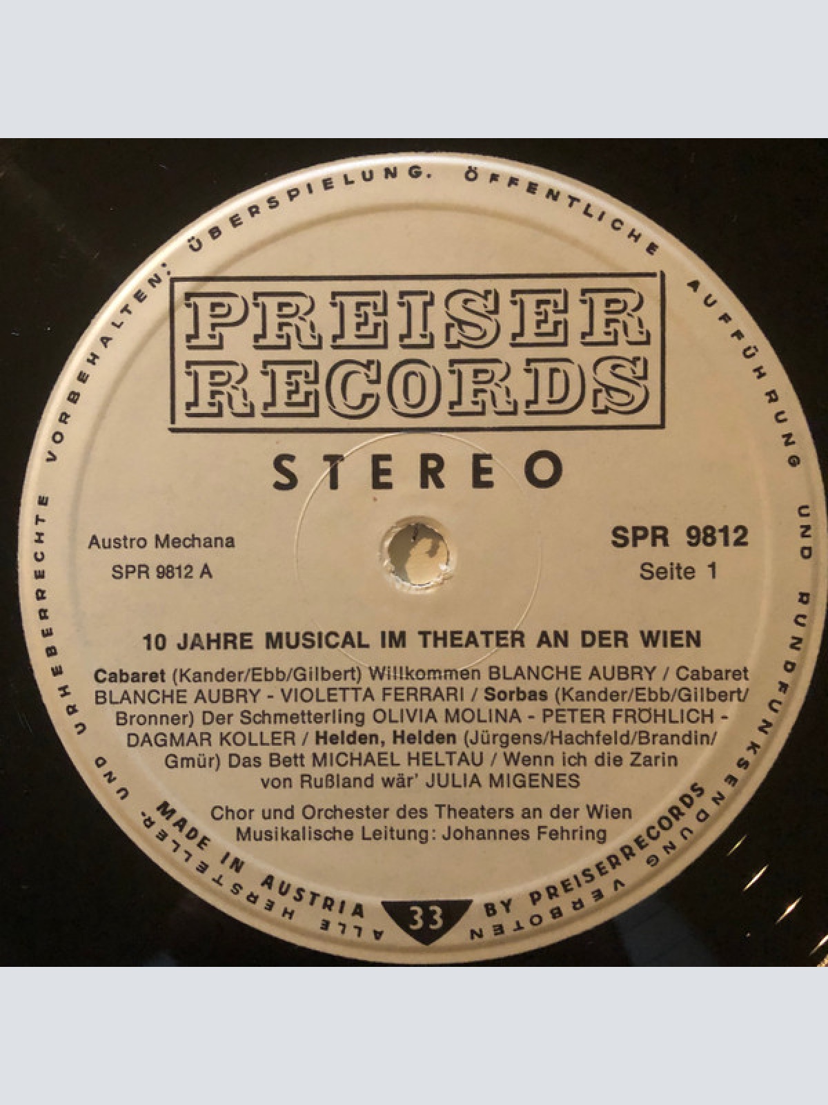 Vinyl / Various - 10 Jahre Musical Im Theater An Der Wien