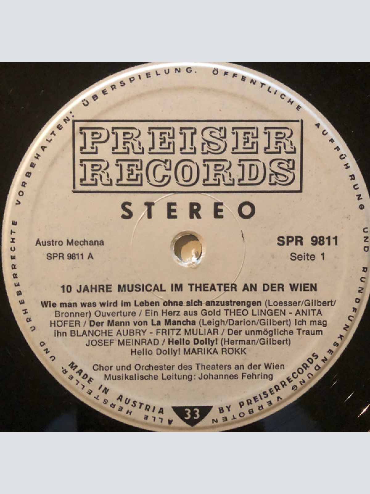 Vinyl / Various - 10 Jahre Musical Im Theater An Der Wien