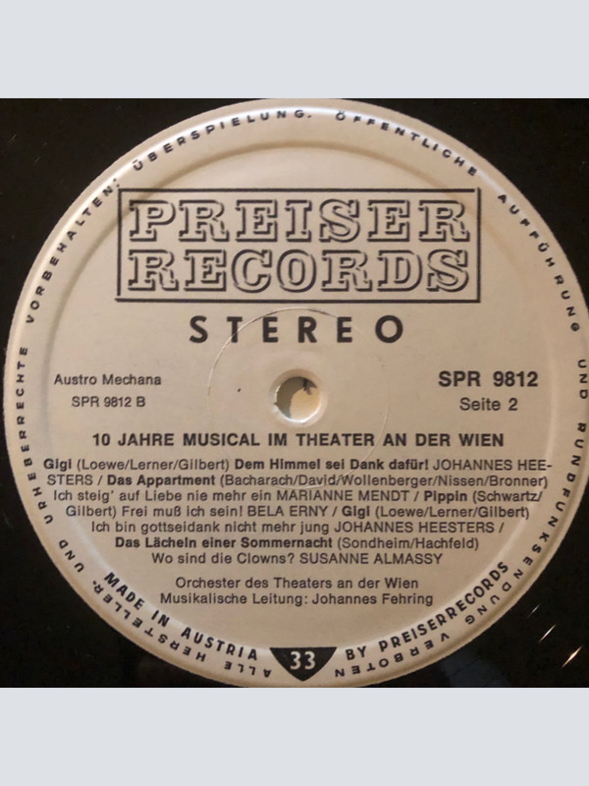 Vinyl / Various - 10 Jahre Musical Im Theater An Der Wien