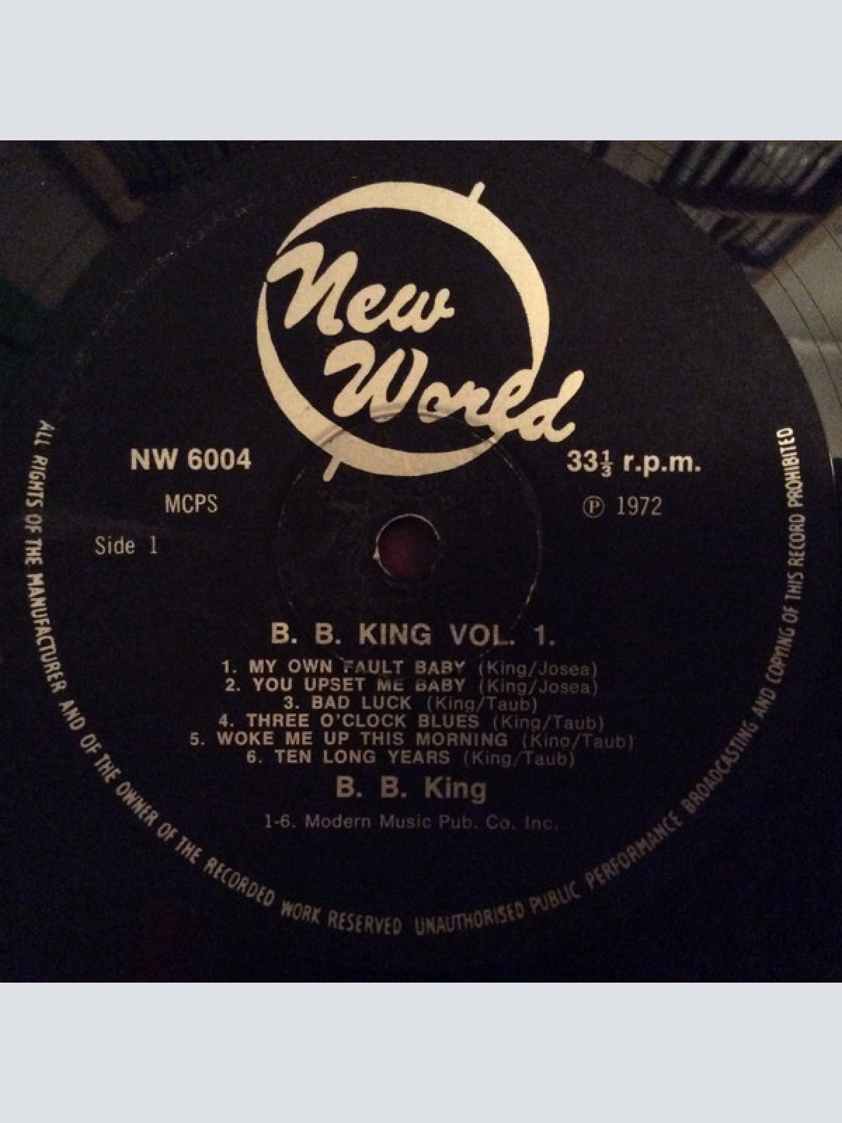 Vinyl / B.B. King - B.B.King Volume 1