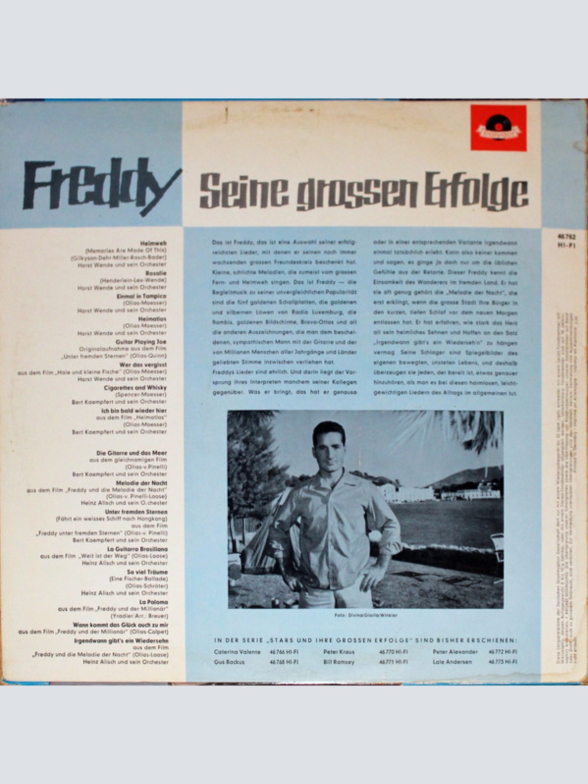Vinyl / Freddy* - Seine Grossen Erfolge