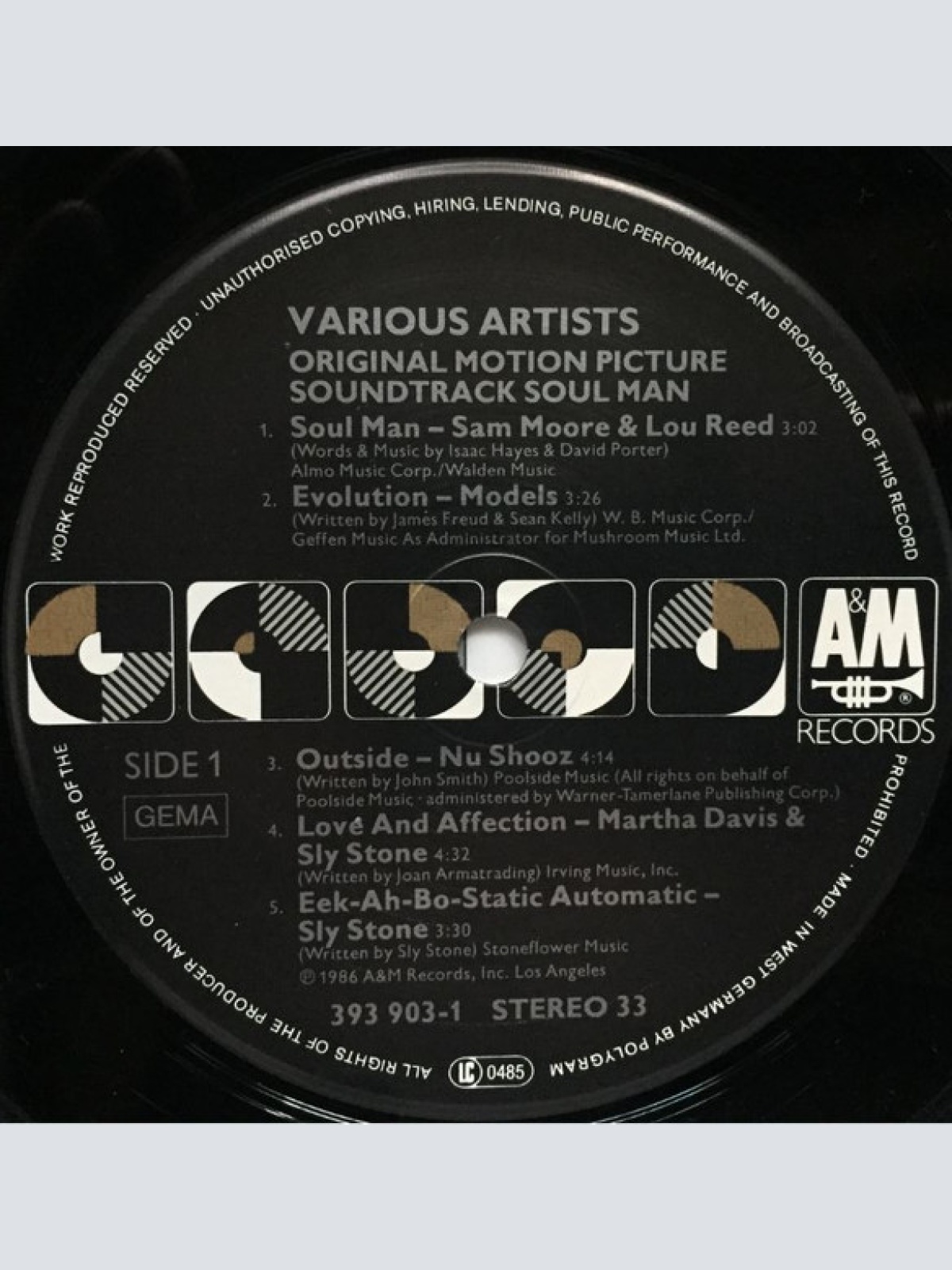 Vinyl / Various - Soul Man (Original Motion Picture Soundtrack)