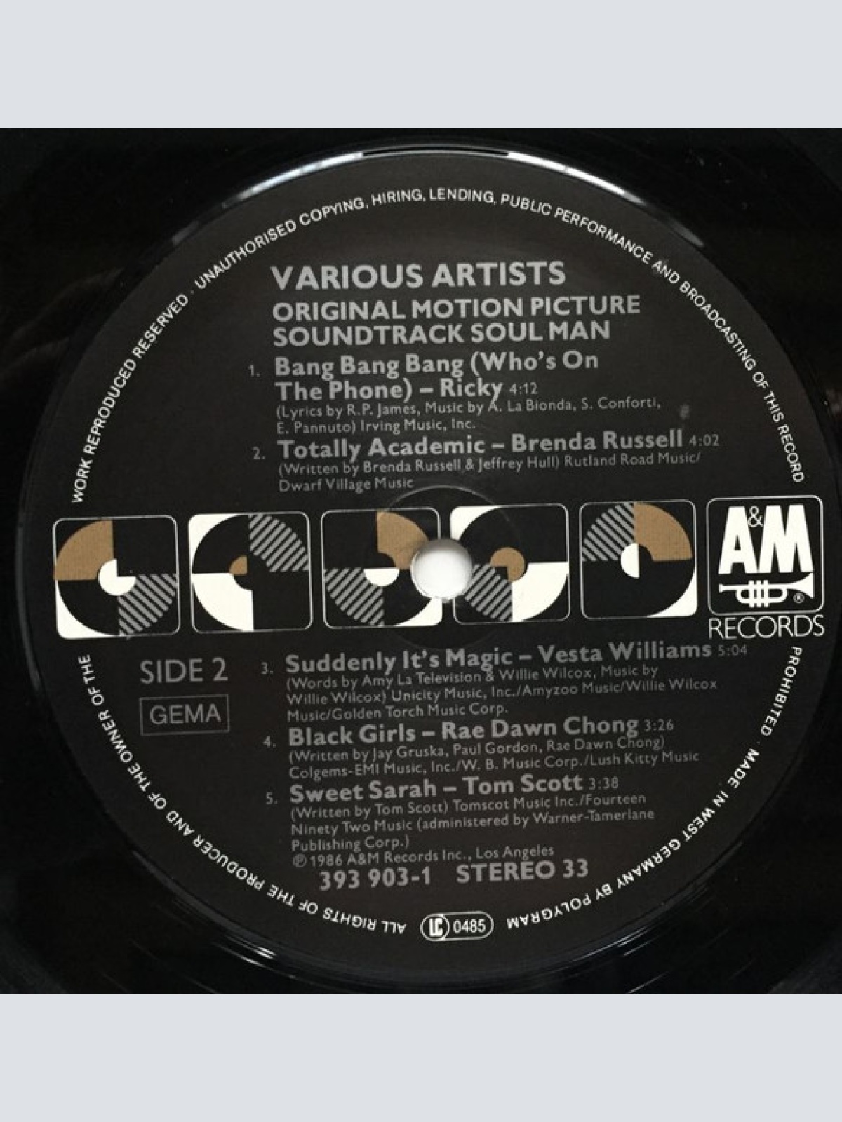 Vinyl / Various - Soul Man (Original Motion Picture Soundtrack)