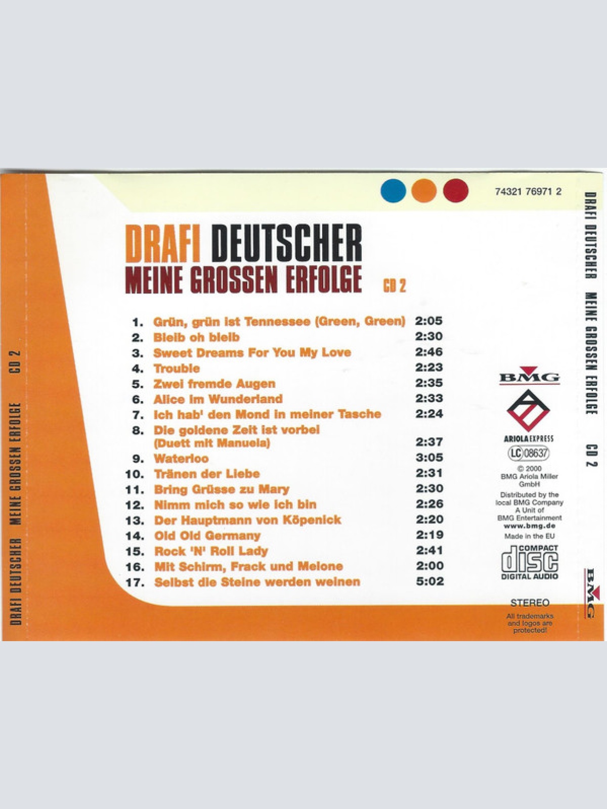 CD / Drafi Deutscher - Meine Grossen Erfolge