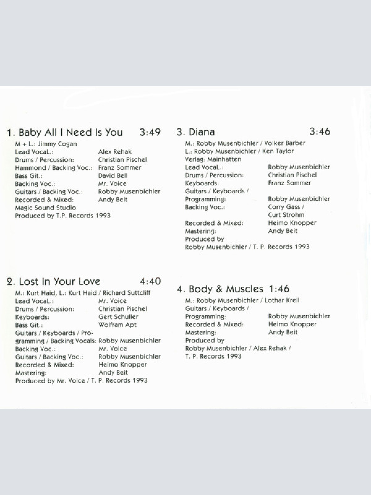 CD / United Music Project - Baby All I Need Is You