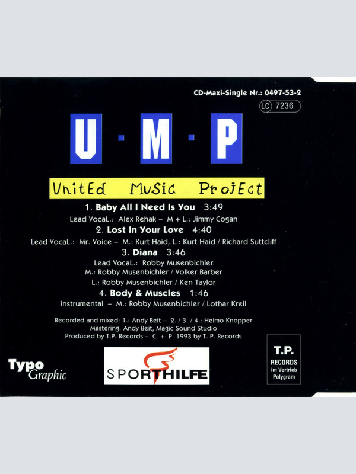 CD / United Music Project - Baby All I Need Is You