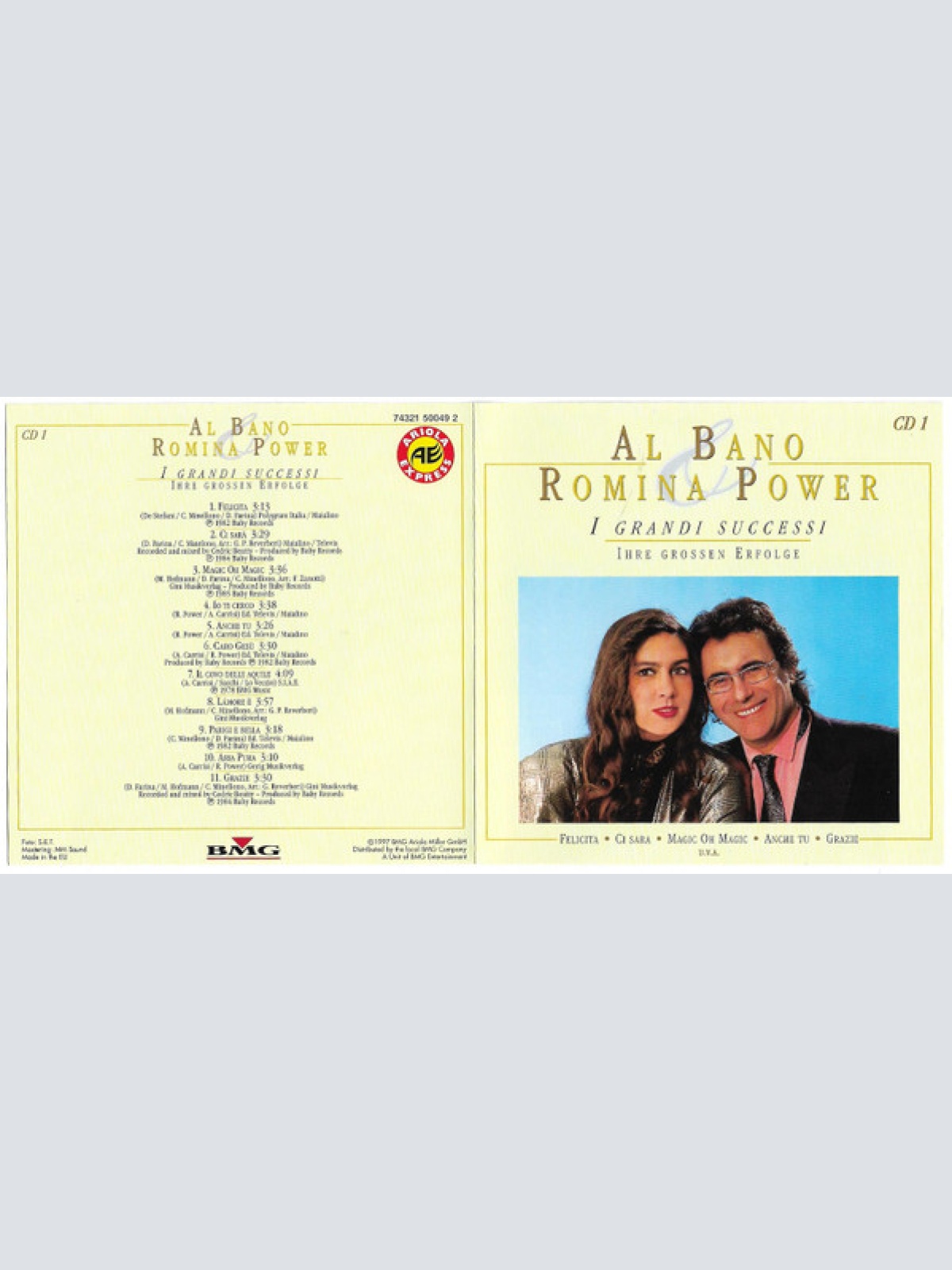 CD / Al Bano & Romina Power - I Grandi Successi - Ihre Grossen Erfolge