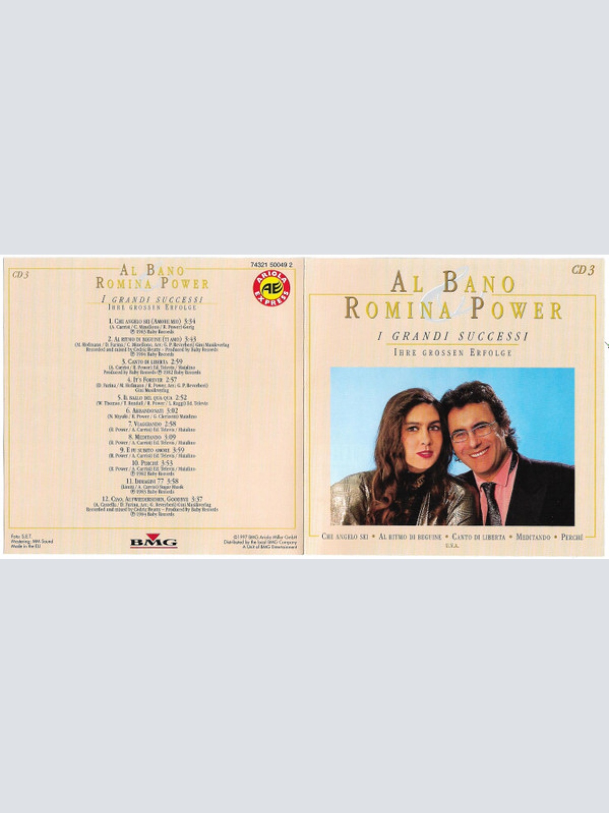 CD / Al Bano & Romina Power - I Grandi Successi - Ihre Grossen Erfolge