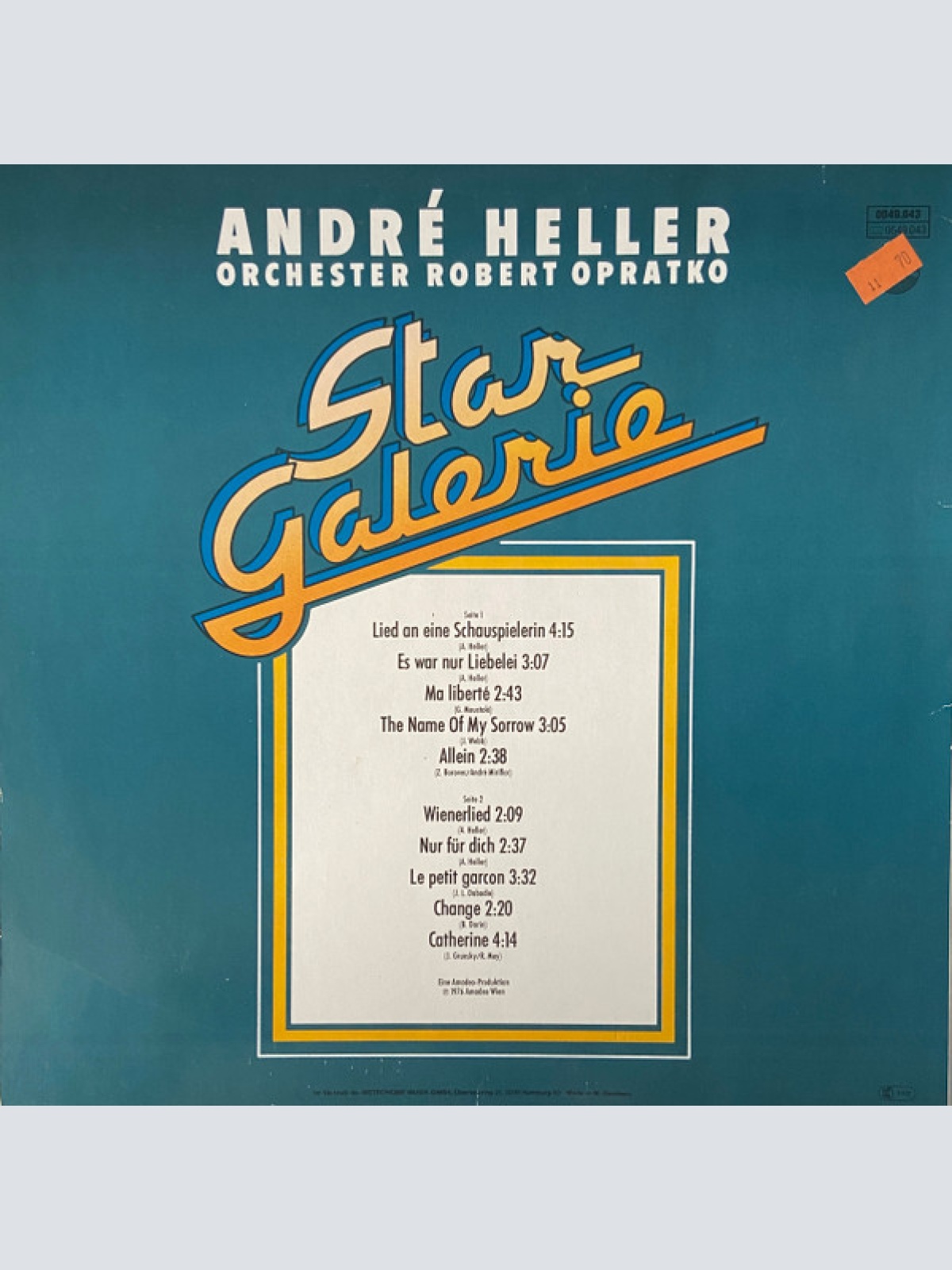 Vinyl / André Heller - Star Galerie