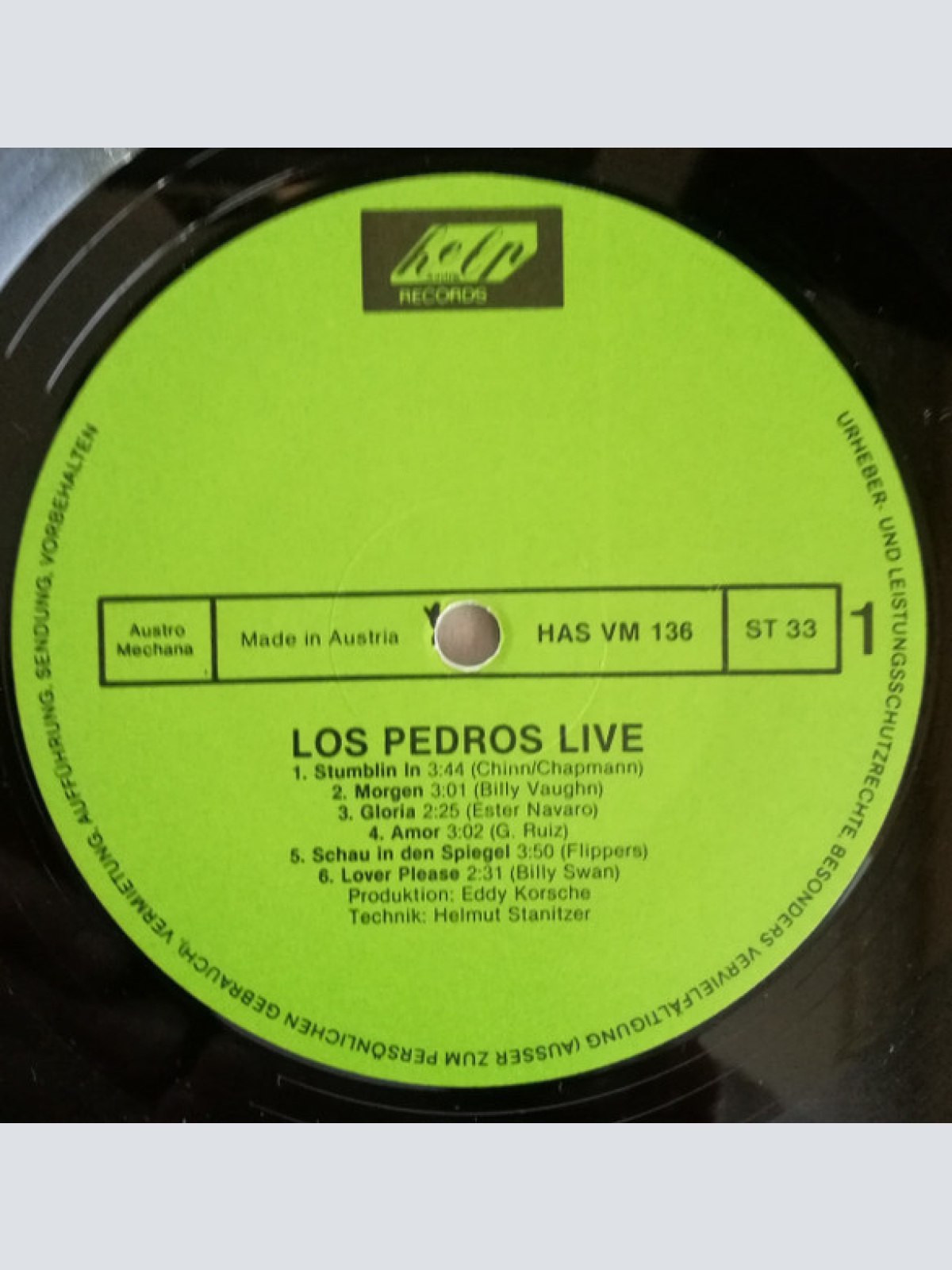 Vinyl / Los Pedros (2) - Los Pedros Live
