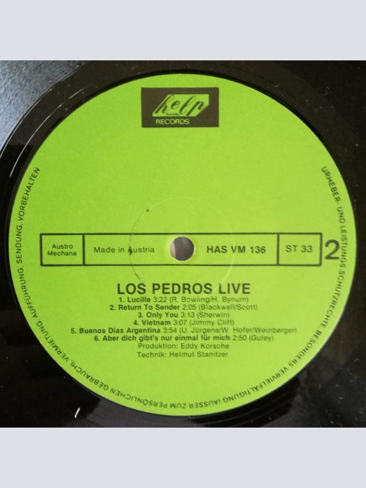 Vinyl / Los Pedros (2) - Los Pedros Live