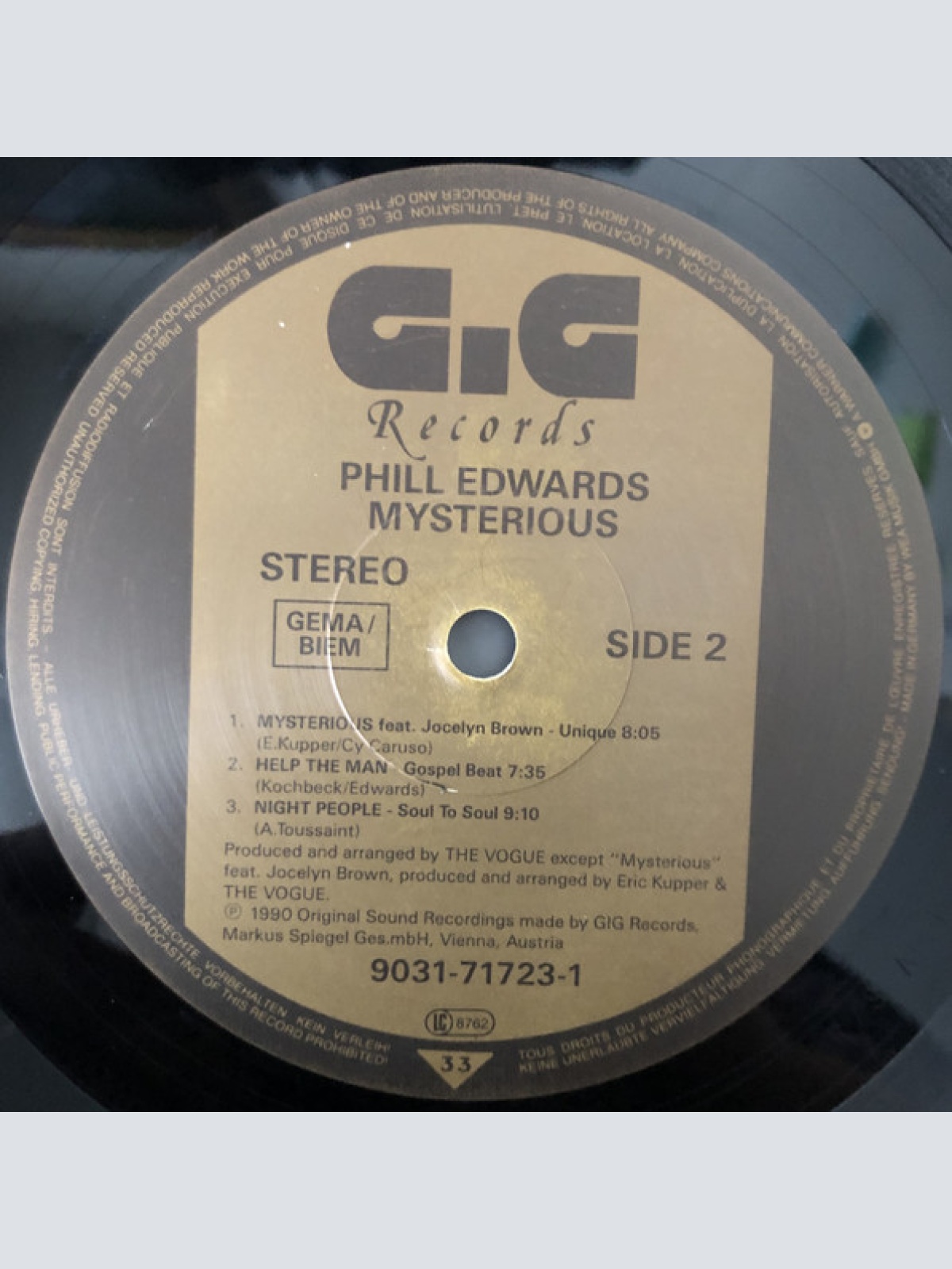 Vinyl / Phill Edwards - Mysterious