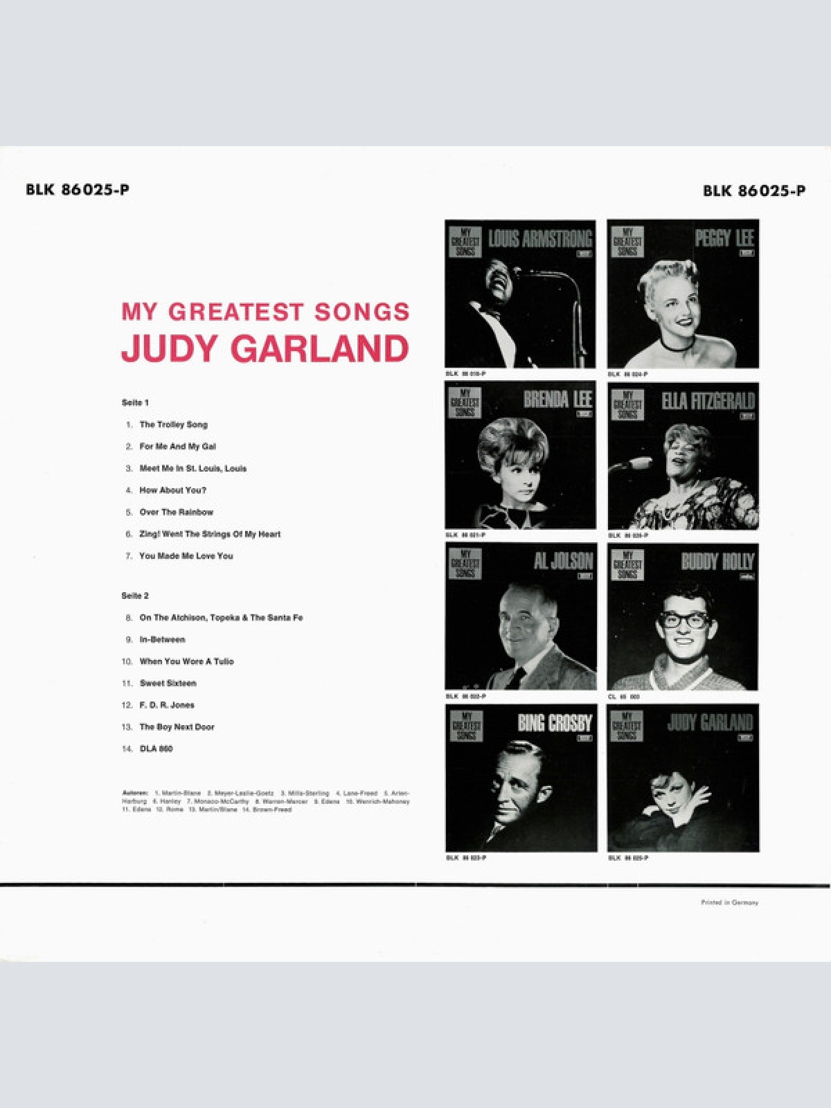 Vinyl / Judy Garland - My Greatest Songs