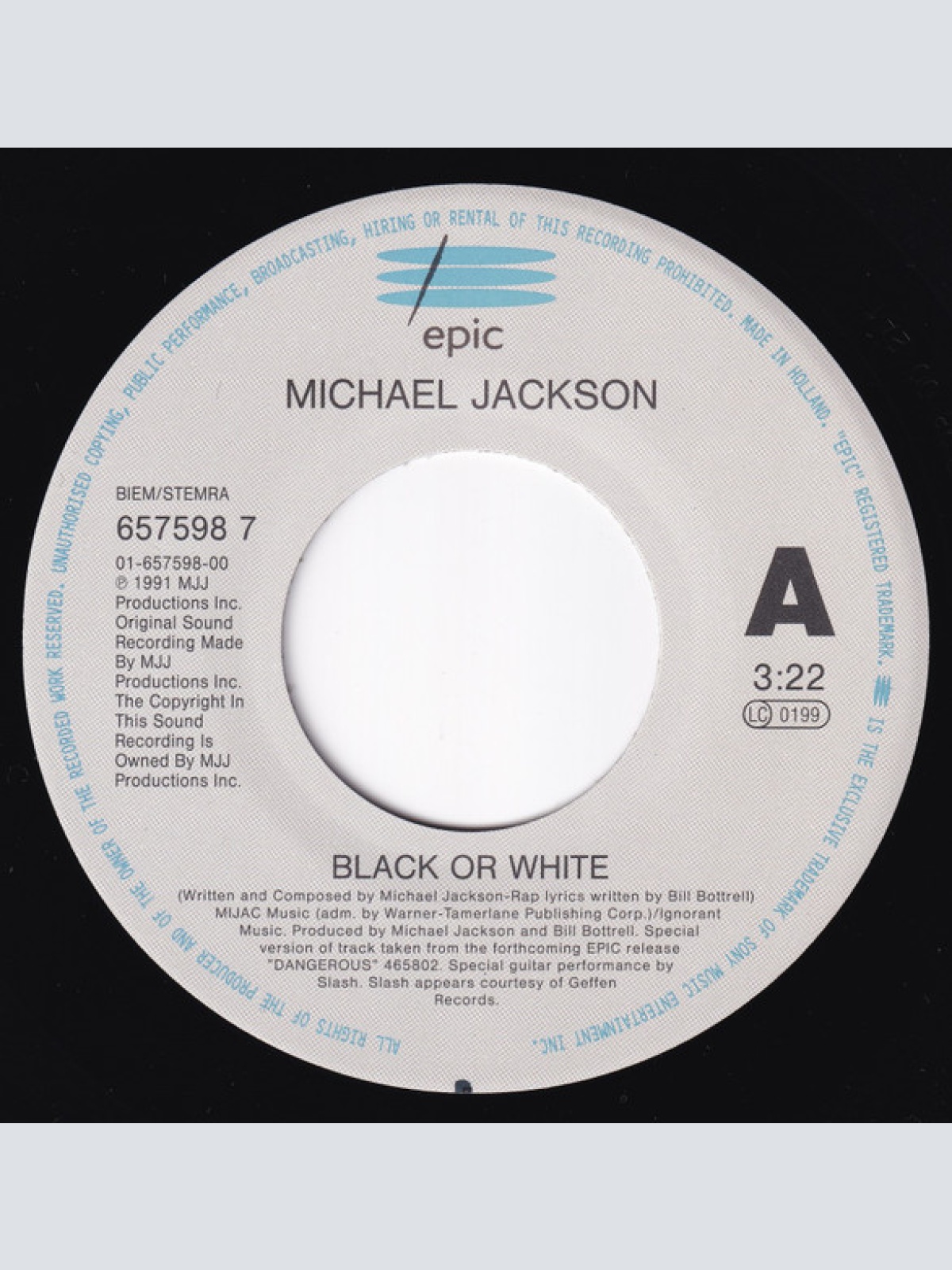 Vinyl / Michael Jackson - Black Or White