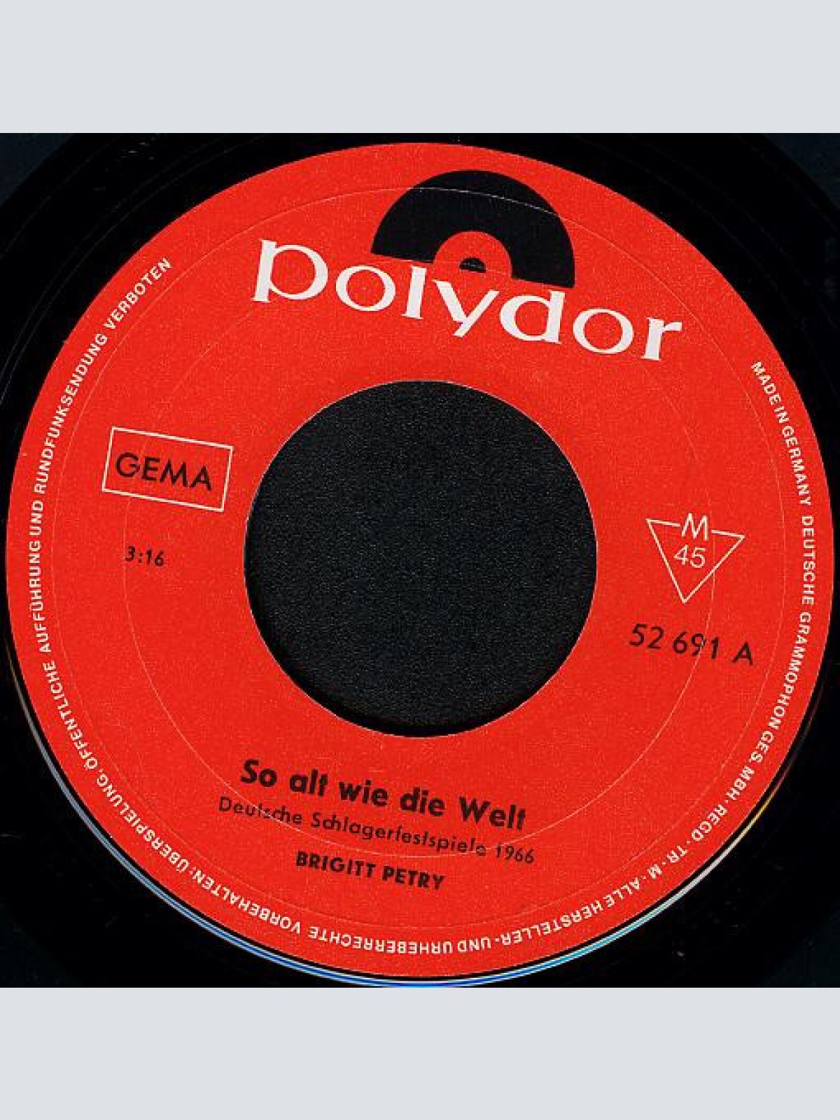 Vinyl / Brigitt Petry - So Alt Wie Die Welt