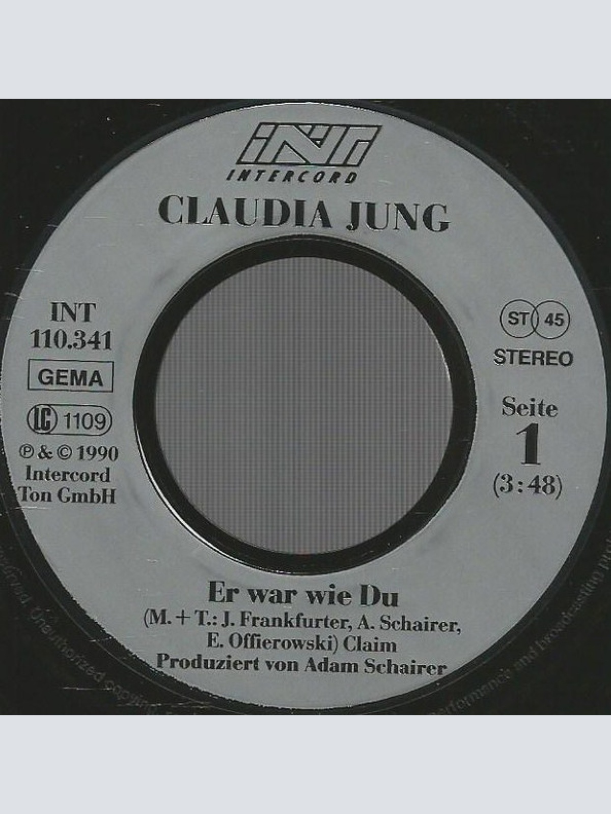 Vinyl / Claudia Jung - Er War Wie Du