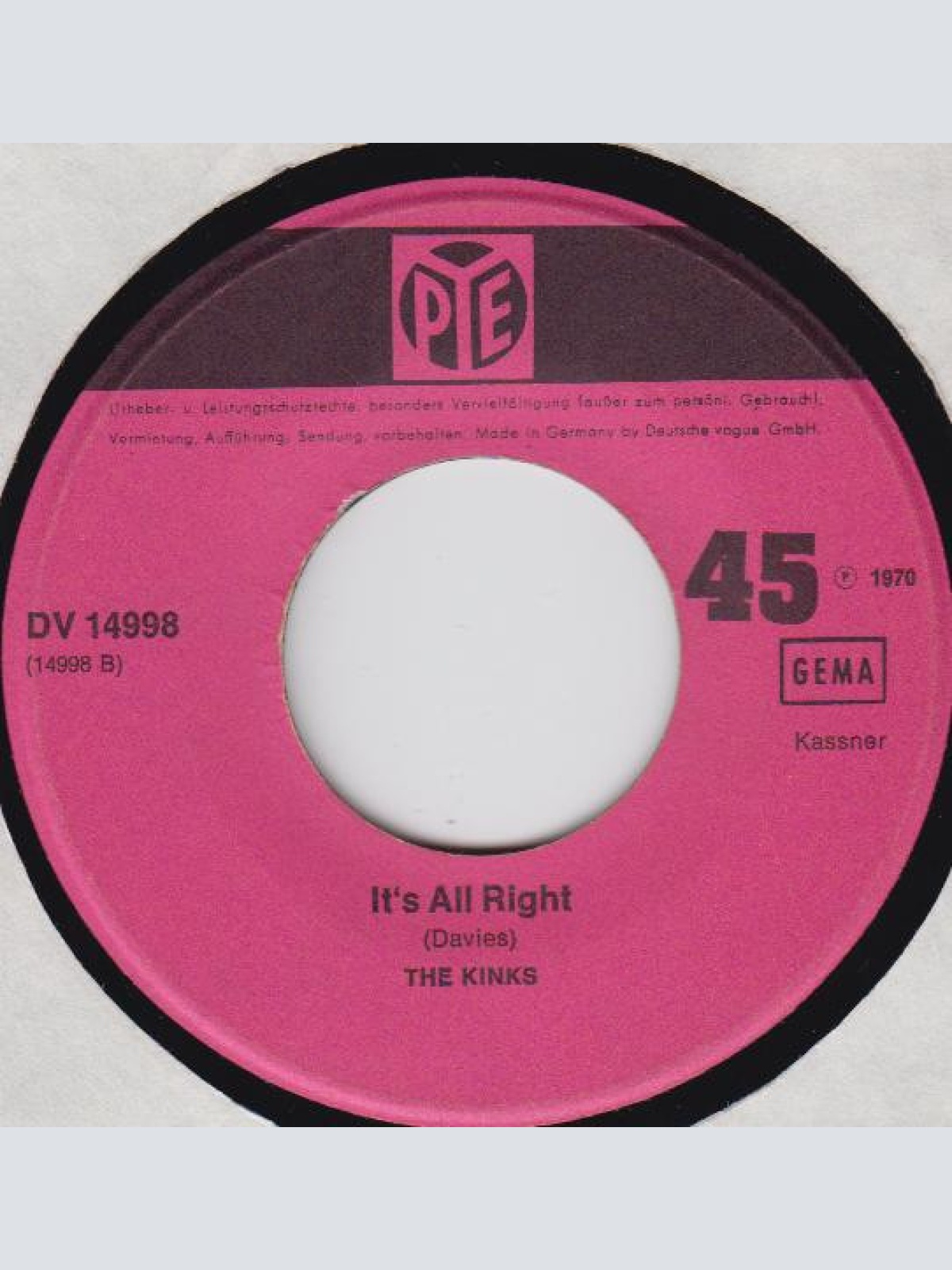 Vinyl / The Kinks - You Really Got Me