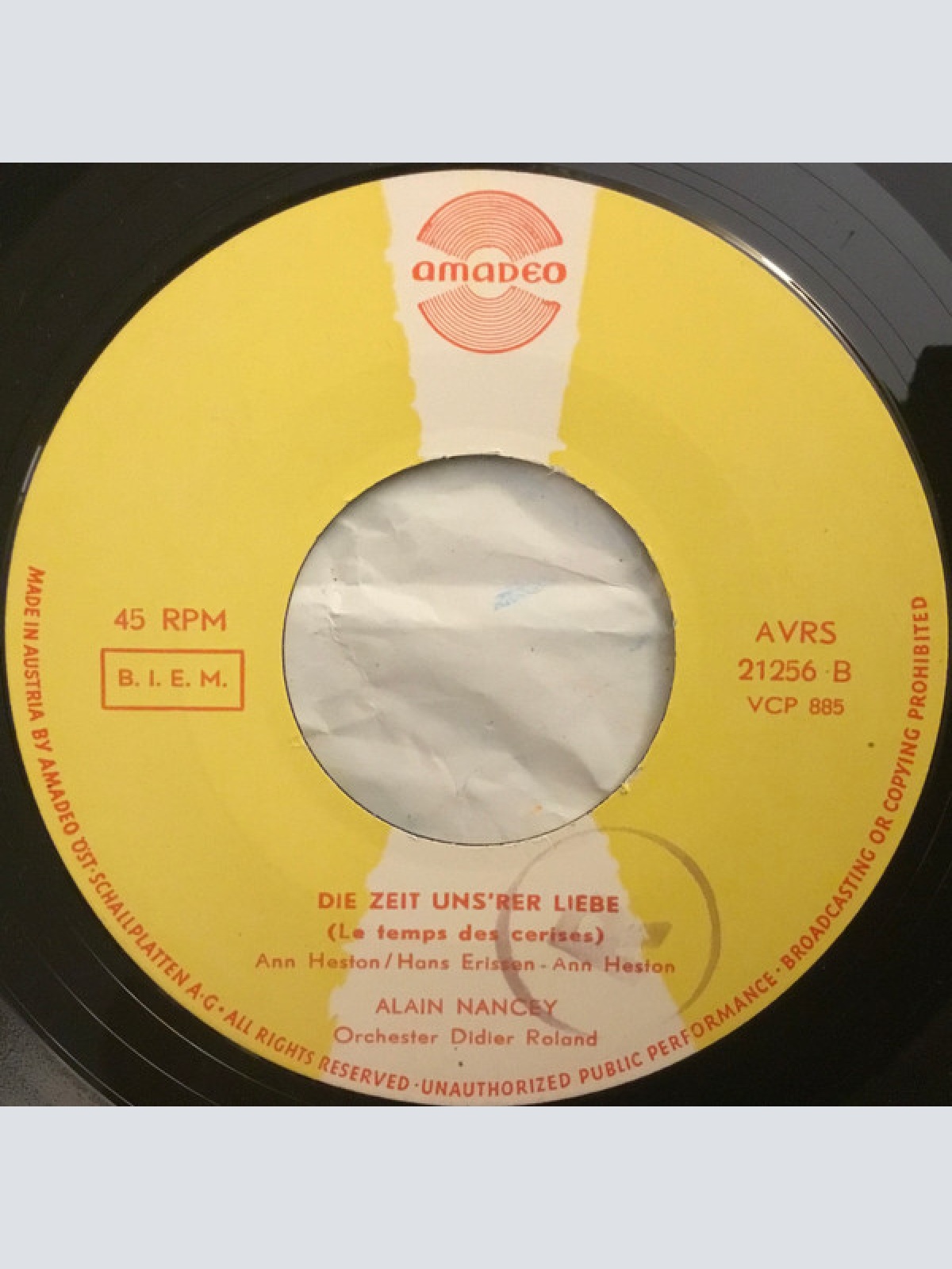 Vinyl / Alain Nancey, Orchester Didier Roland - Plaisir D‘Amour