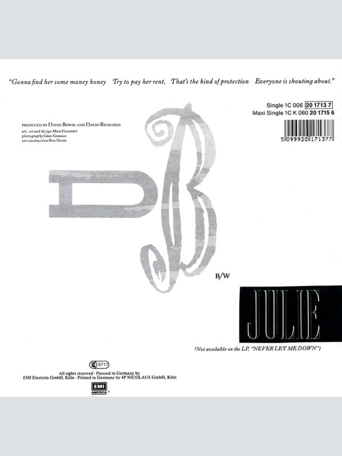 Vinyl / David Bowie - Day-In Day-Out