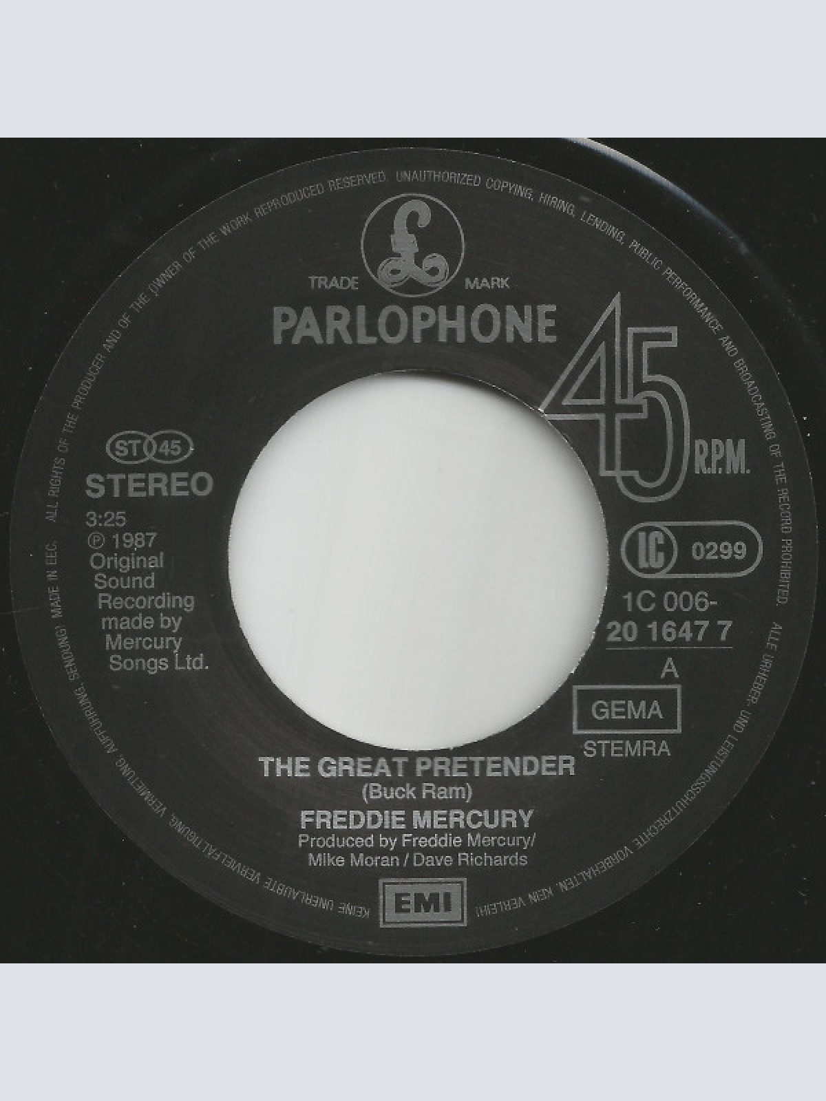 Vinyl / Freddie Mercury - The Great Pretender