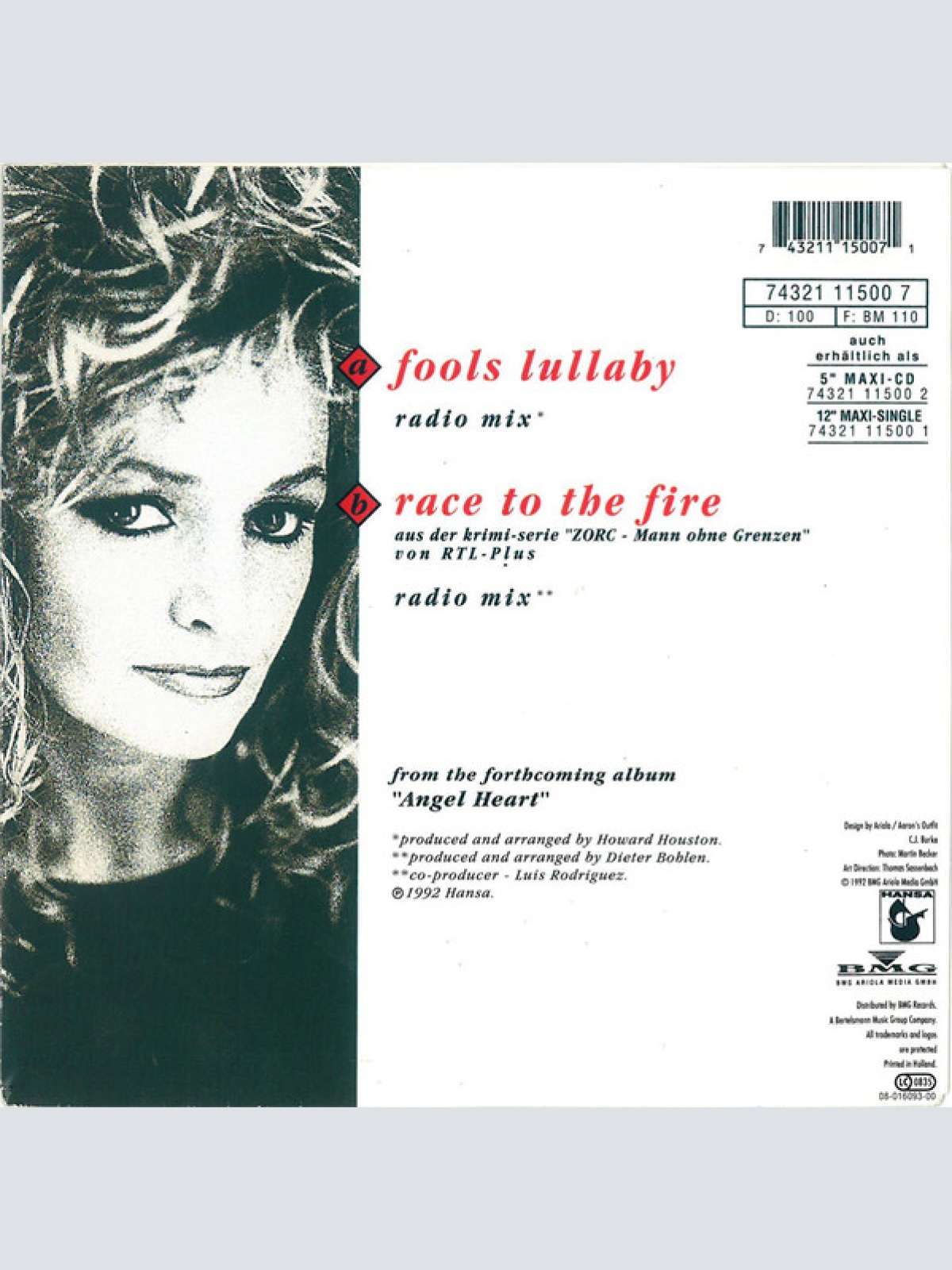 Vinyl / Bonnie Tyler - Fools Lullaby