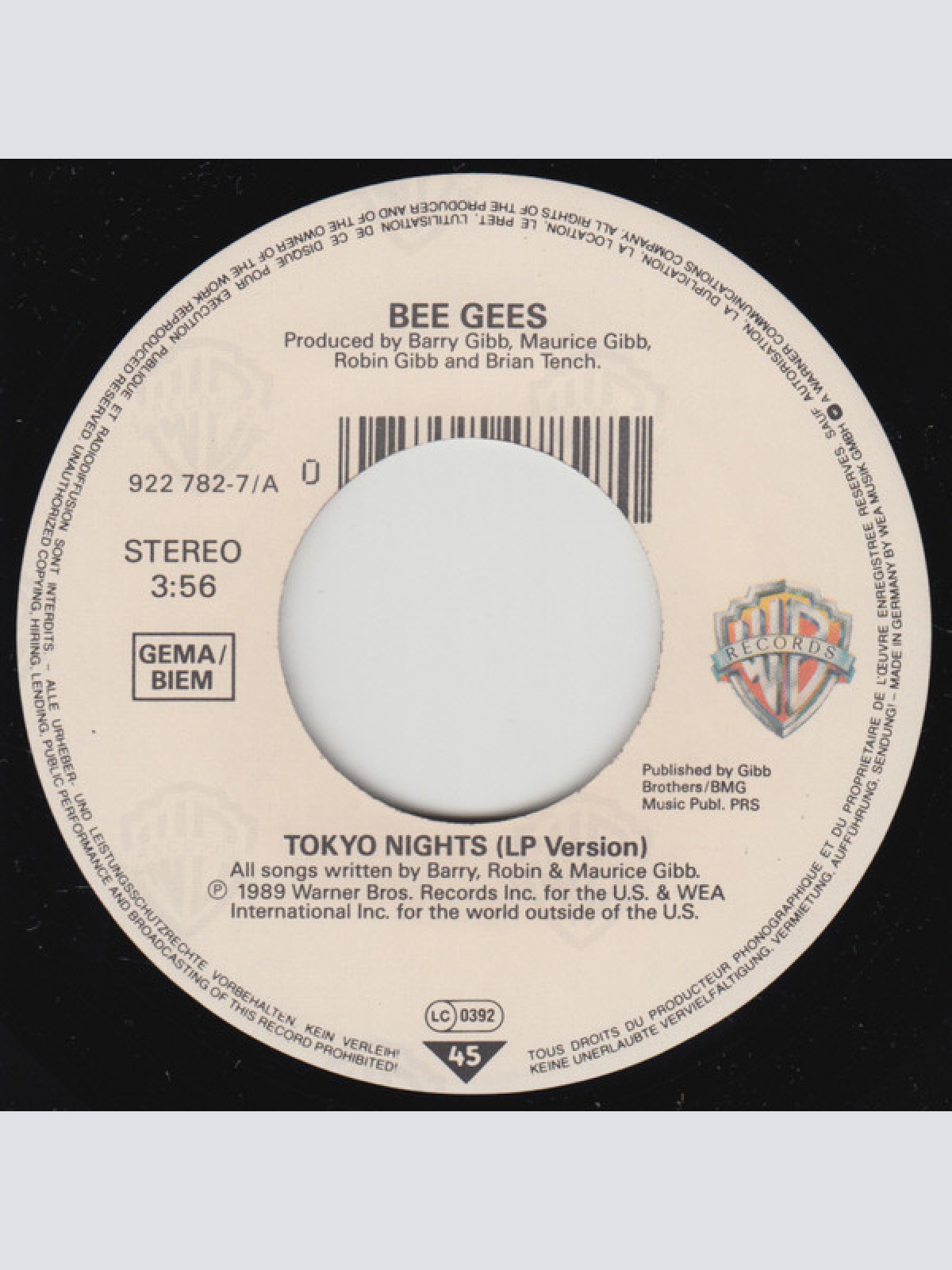 Vinyl / Bee Gees - Tokyo Nights