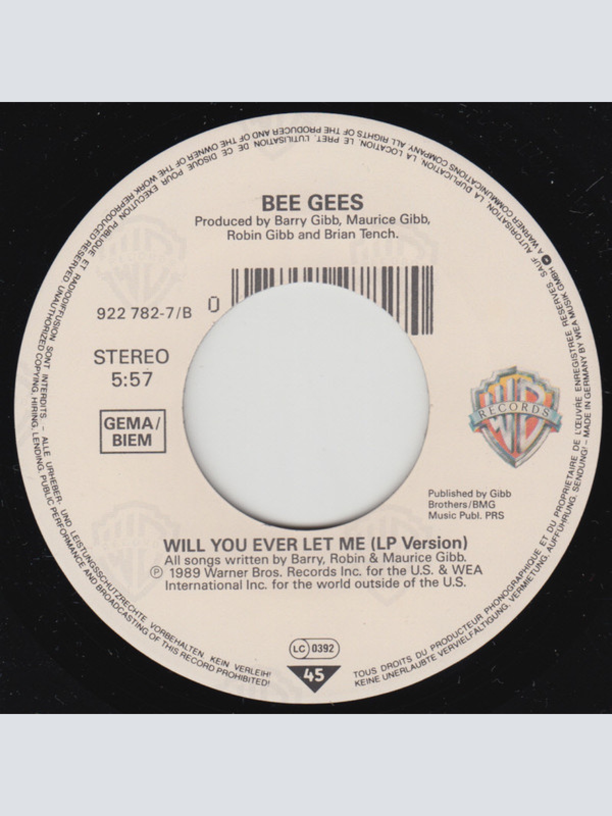 Vinyl / Bee Gees - Tokyo Nights