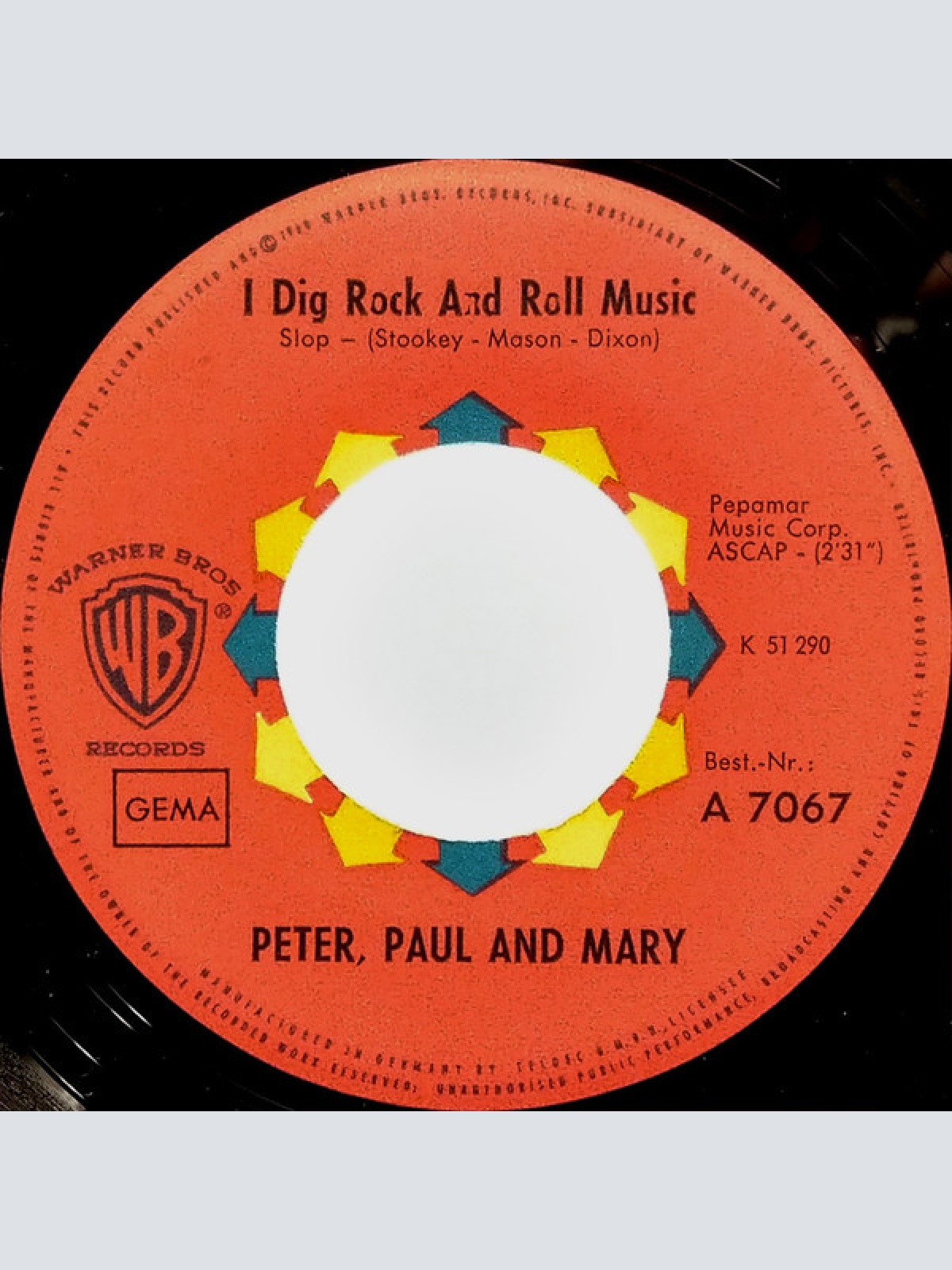 Vinyl / Peter, Paul & Mary - I Dig Rock And Roll Music / The Great Mandella