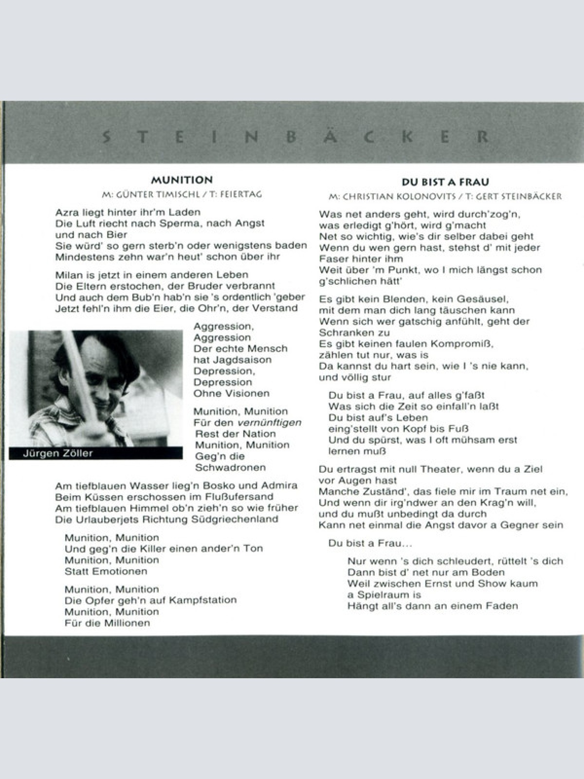 CD / Steinbäcker* - Steinbäcker