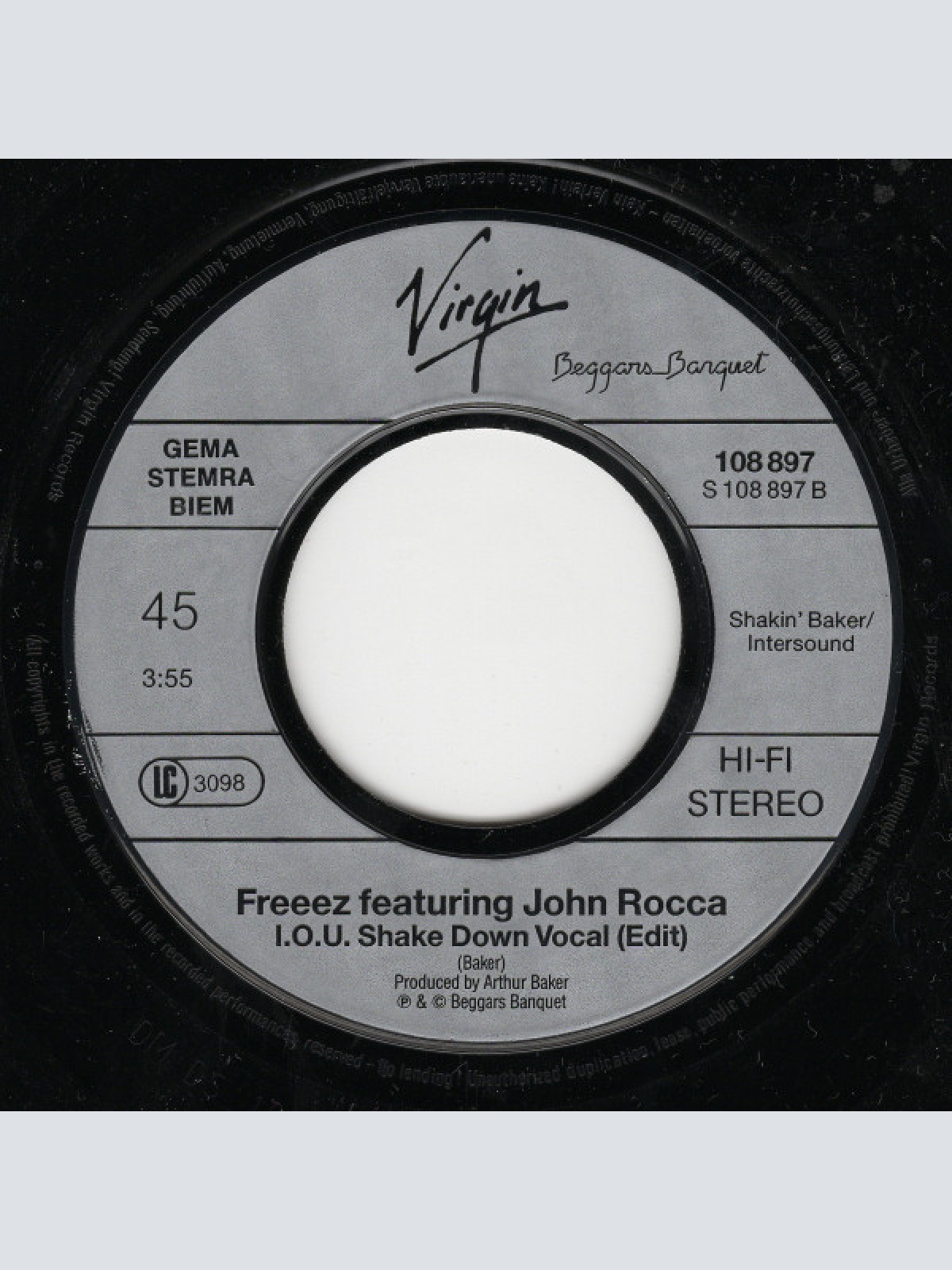 Vinyl / Freeez Featuring John Rocca - I.O.U. The Ultimate Mixes '87