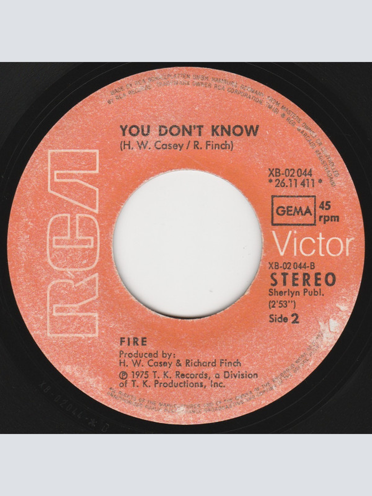 Vinyl / Fire (5) - Oh, That's My Man / You Don't Know
