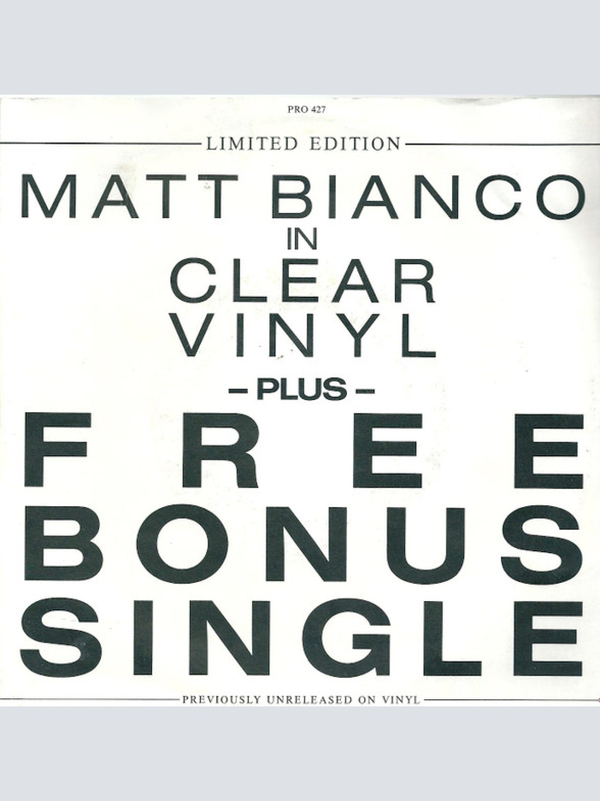 Vinyl / Matt Bianco - Big Rosie