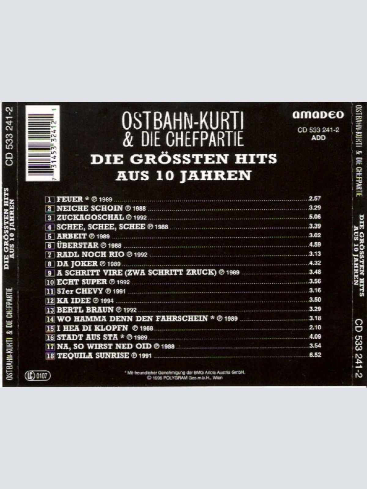 CD / Ostbahn-Kurti & Die Chefpartie - Die Grössten Hits Aus 10 Jahren