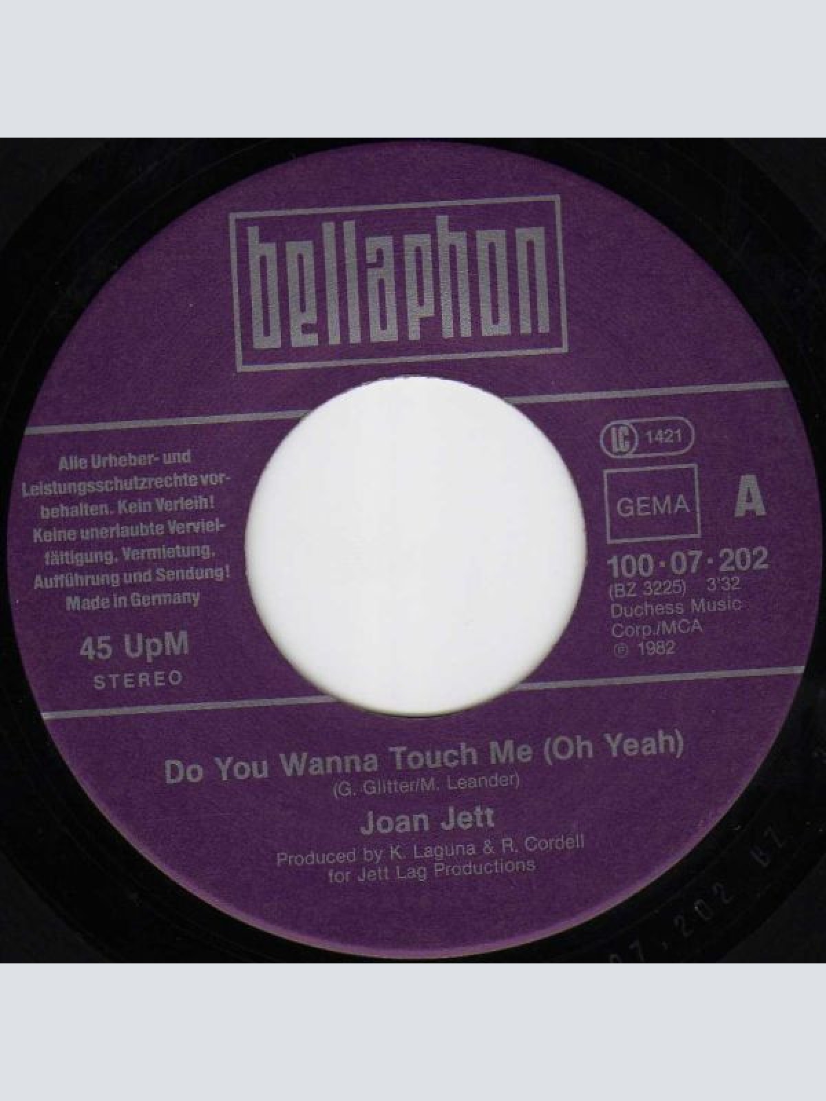 Vinyl / Joan Jett - Do You Wanna Touch Me (Oh Yeah)