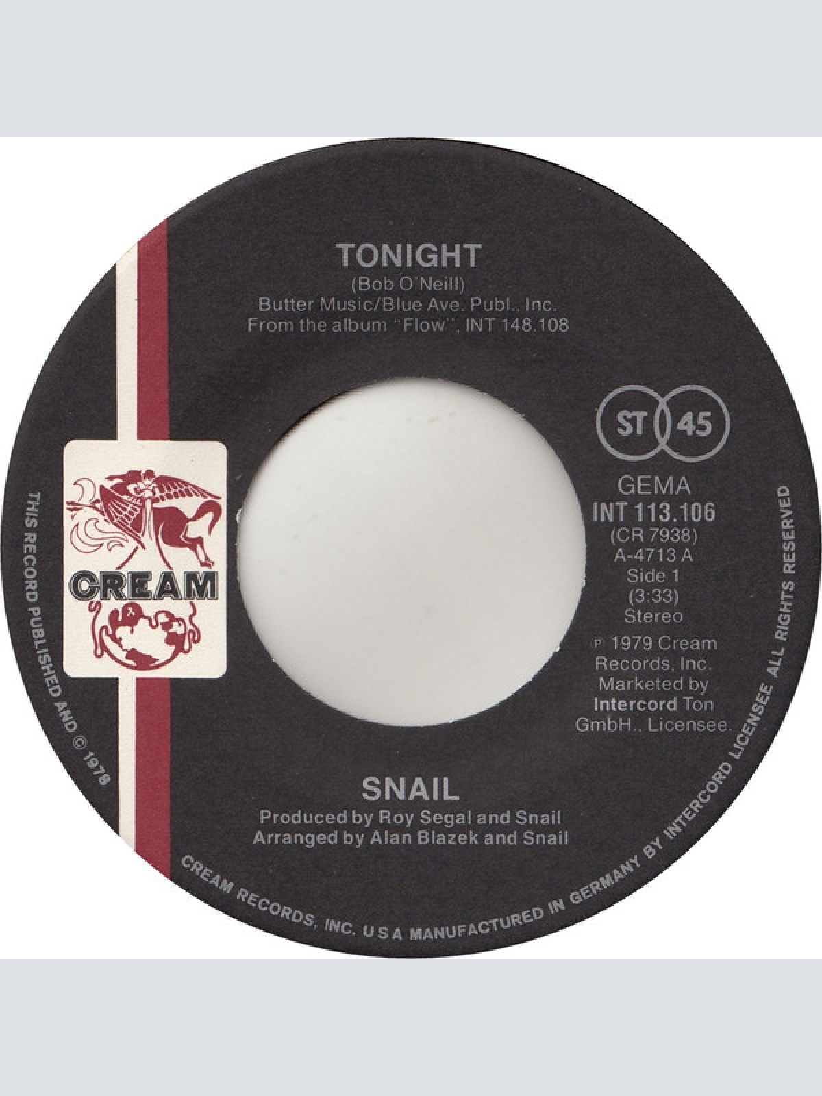 Vinyl / Snail (4) - Tonight