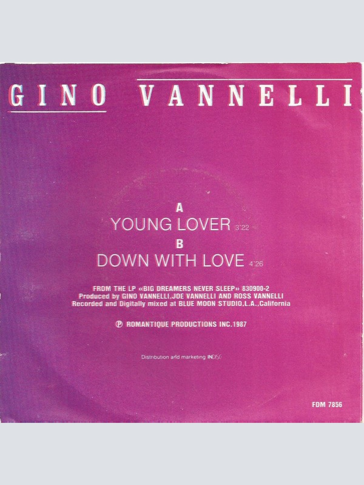 Vinyl / Gino Vannelli - Young Lover