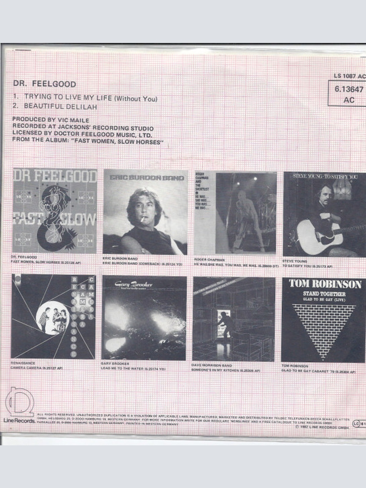 Vinyl / Dr. Feelgood - Trying To Live