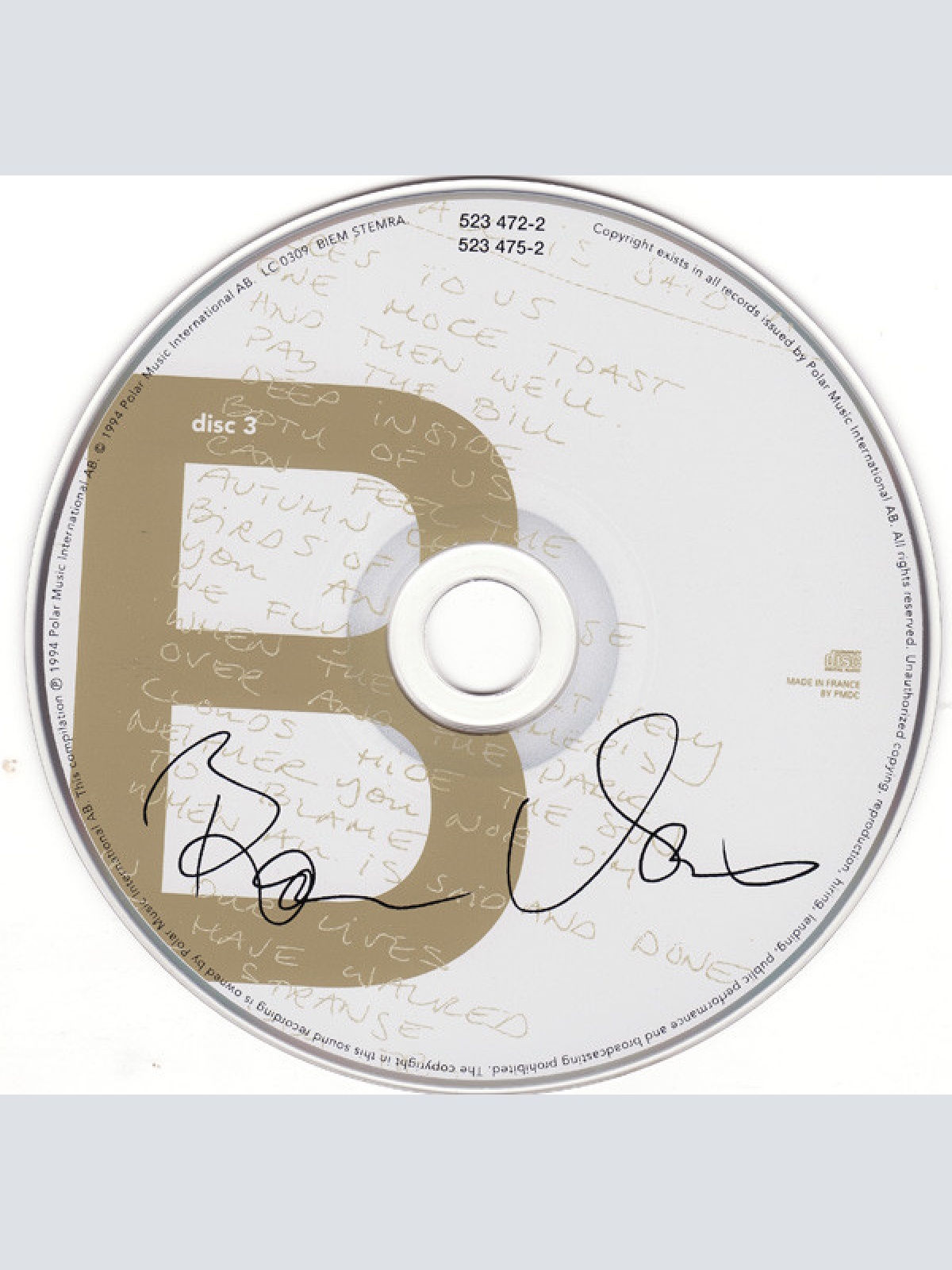 CD / ABBA - Thank You For The Music