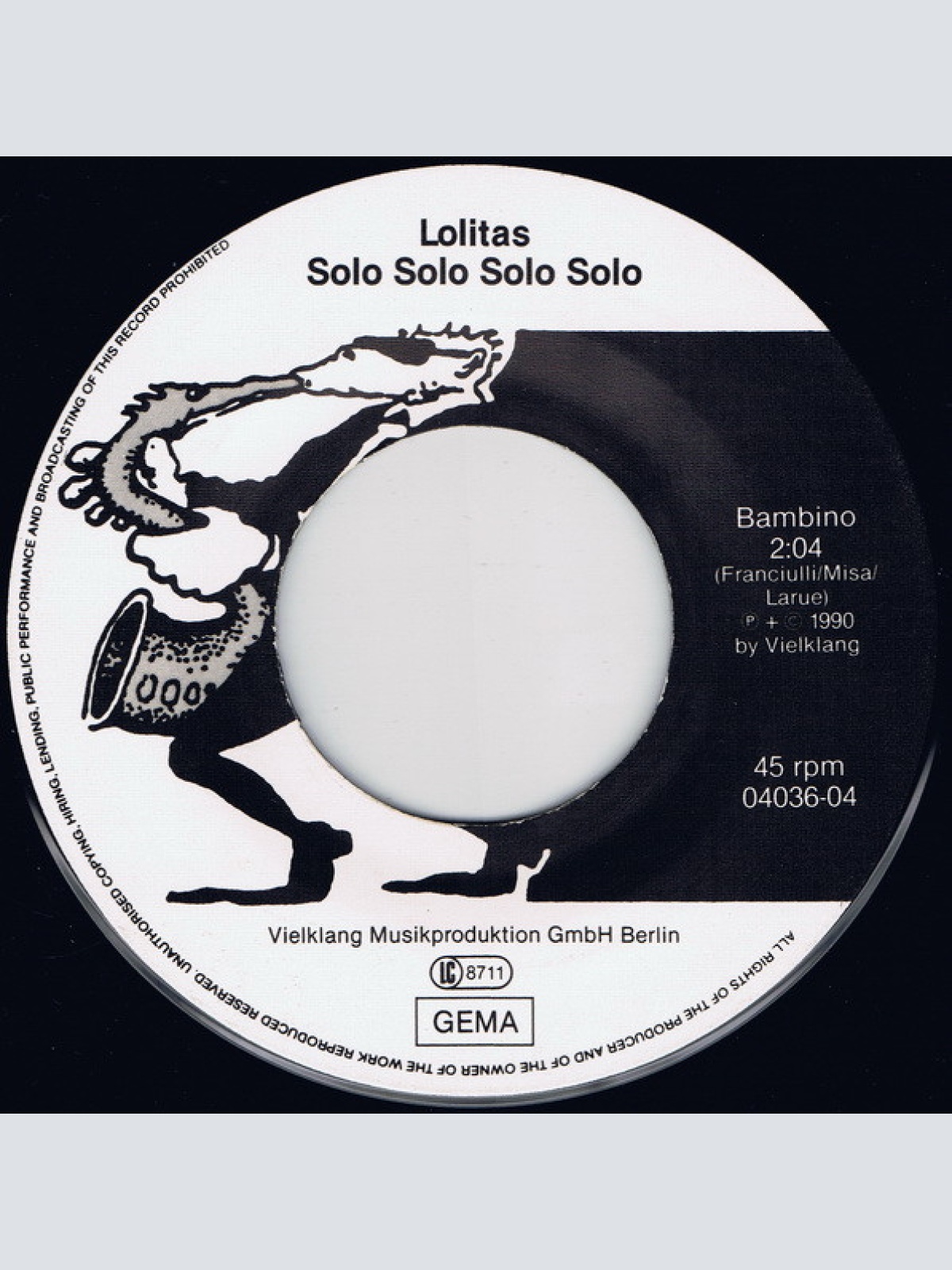 Vinyl / Lolitas - Solo Solo Solo Solo