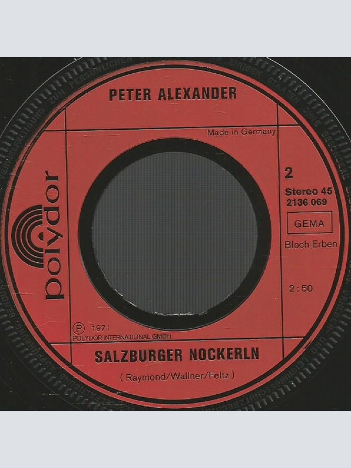 Vinyl / Peter Alexander - Die Vier Grossen Hits Folge 2